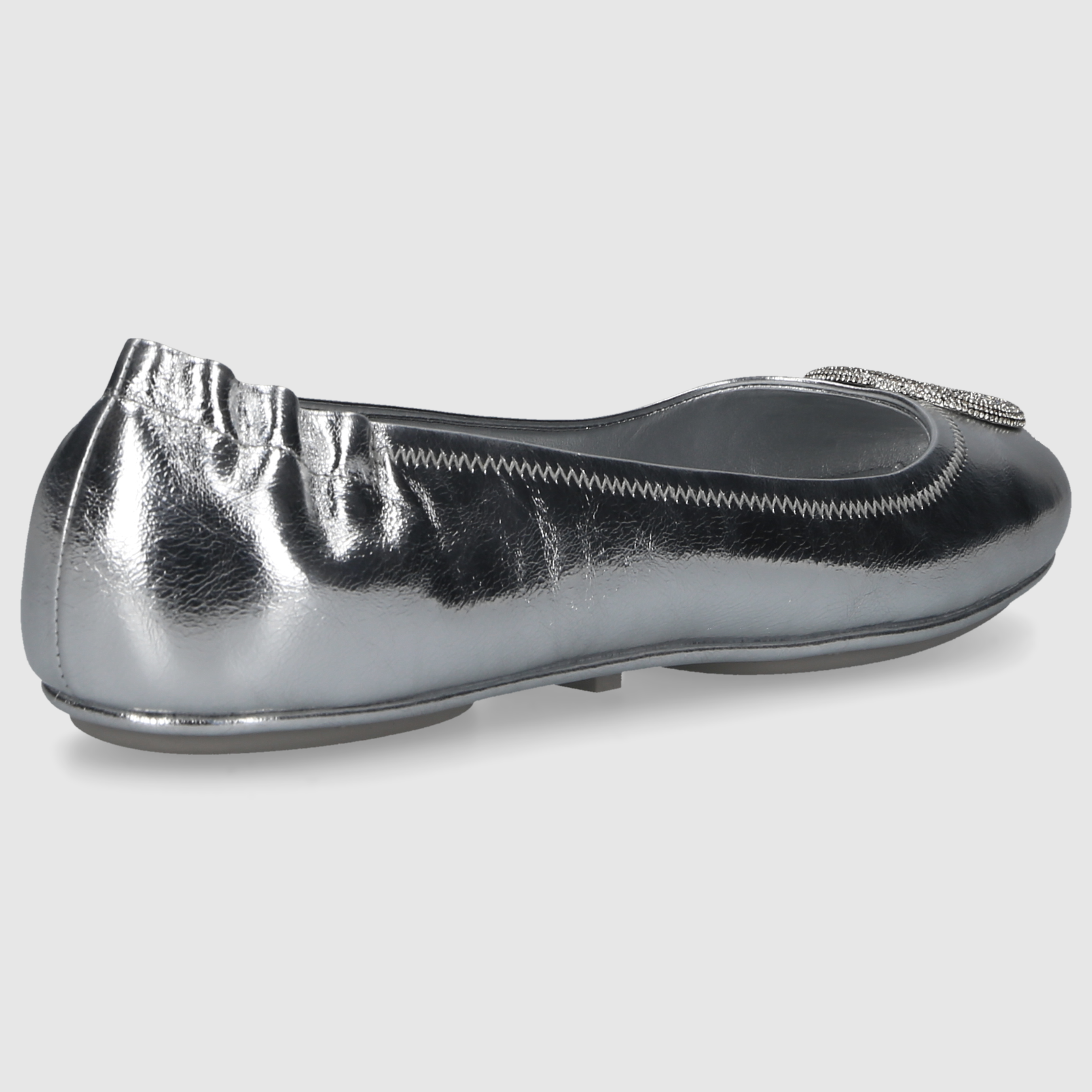 Tory Burch women's ballerinas 165361 calfskin silver