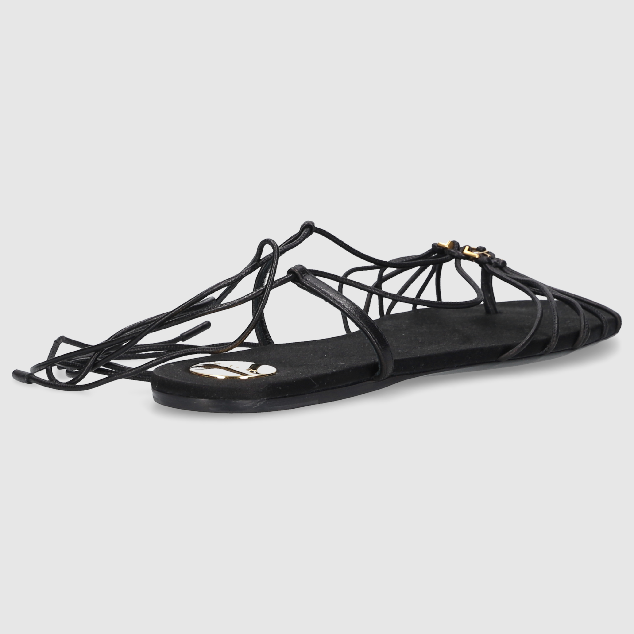Saint Laurent W SANDALS FLAT 820656 Black