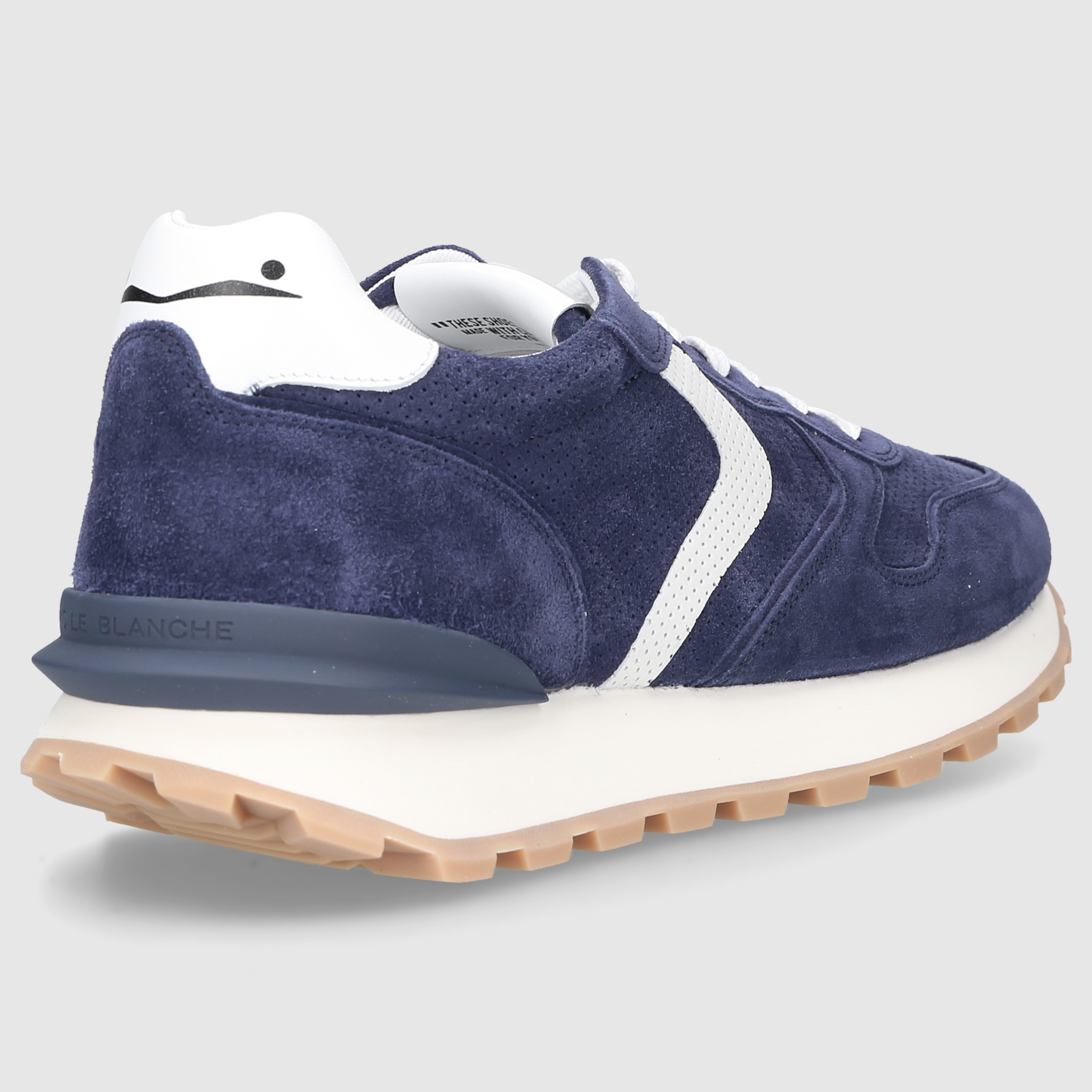 Voile Blanche Herren Sneaker PARIS BLAU-WEISS