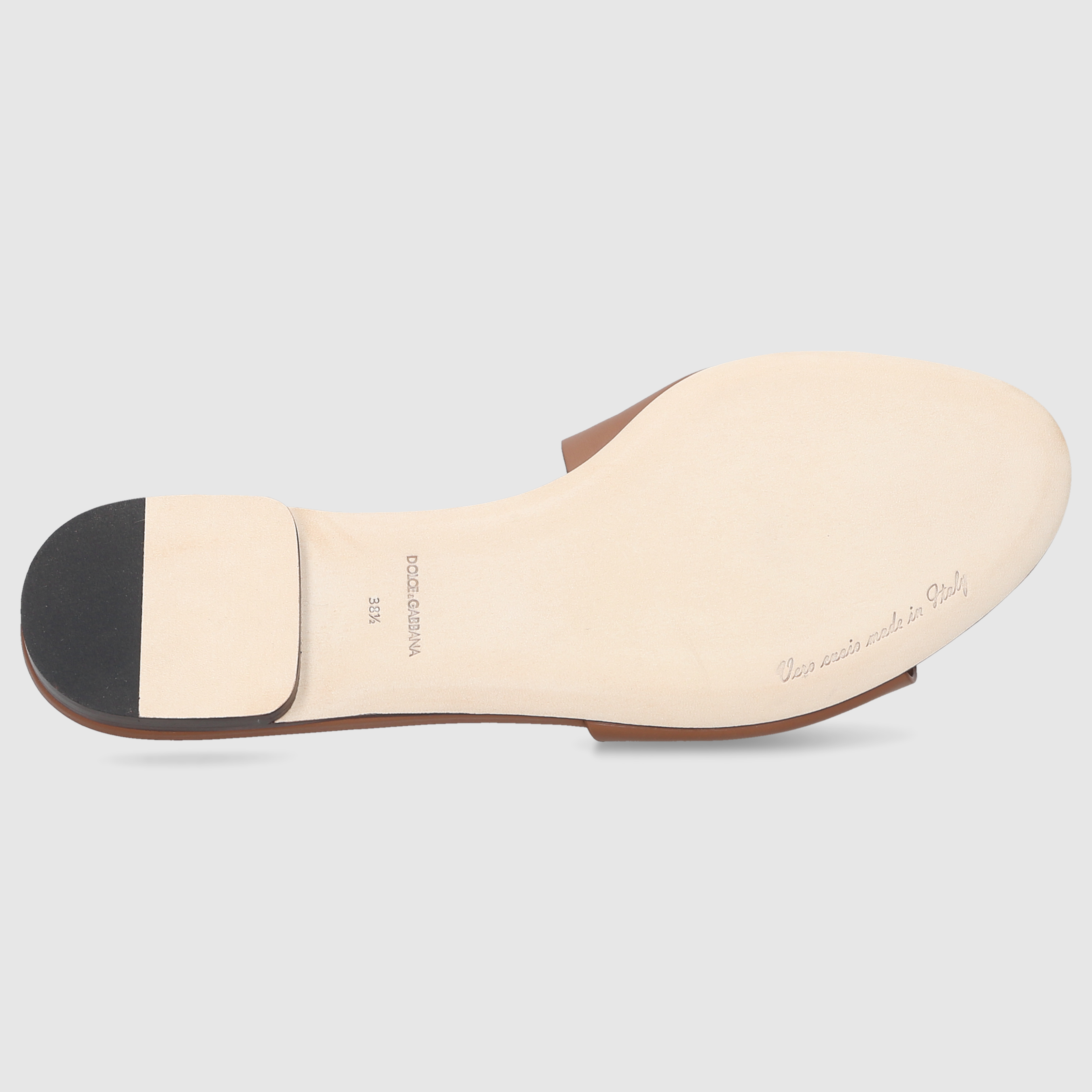 Dolce & Gabbana W MULES/CLOKS FLAT CQ0436 Brown