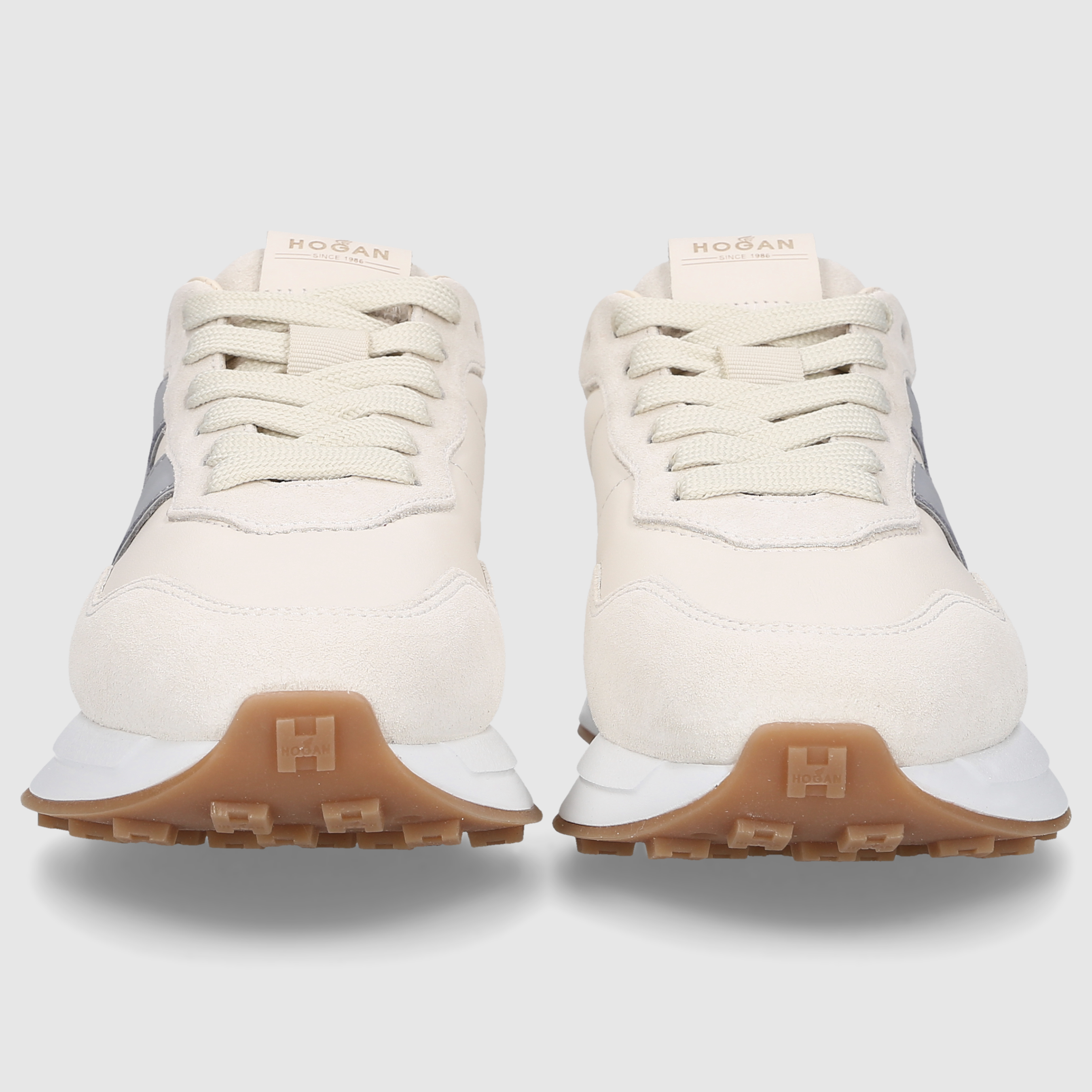 Hogan Damen Sneaker HXW6410EH41U3T0CA2 BEIGE-GRAU