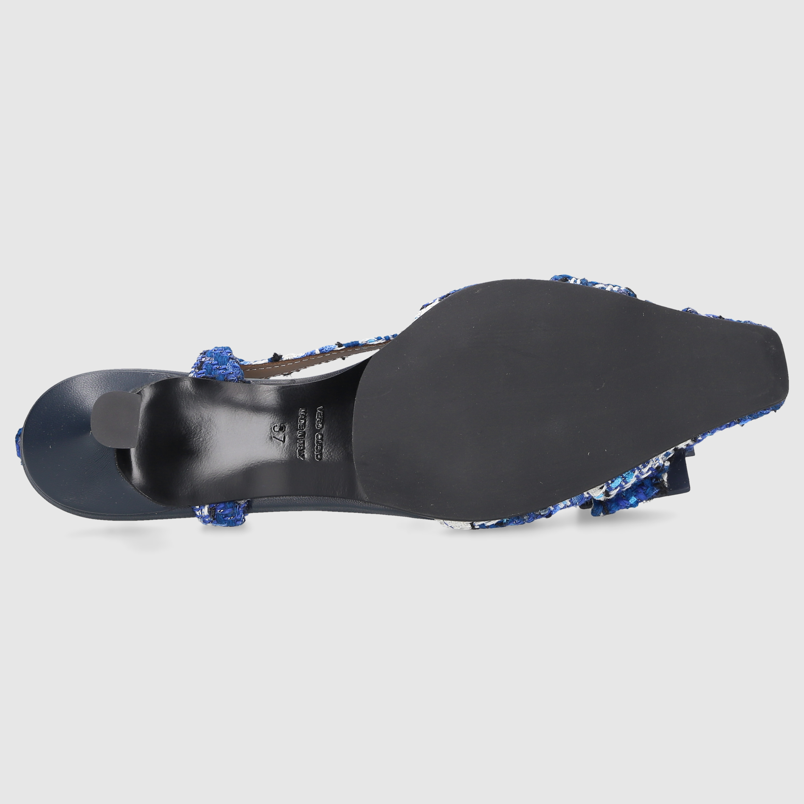 Roberto Festa Women's Slingback Pumps ATENA Cotton Blue-Combo