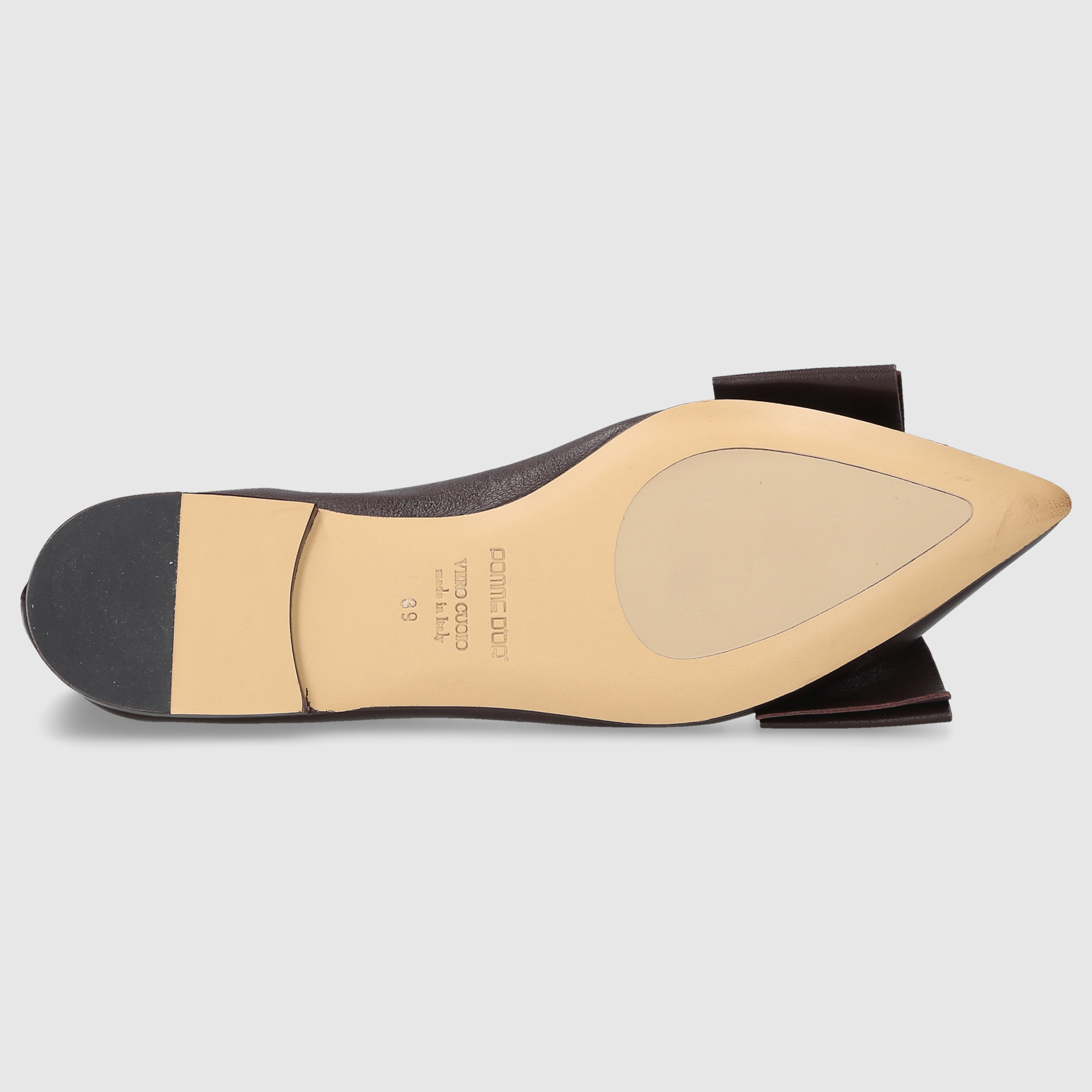 Pomme D`OR Damen Ballerinas 0798A DK-BRAUN