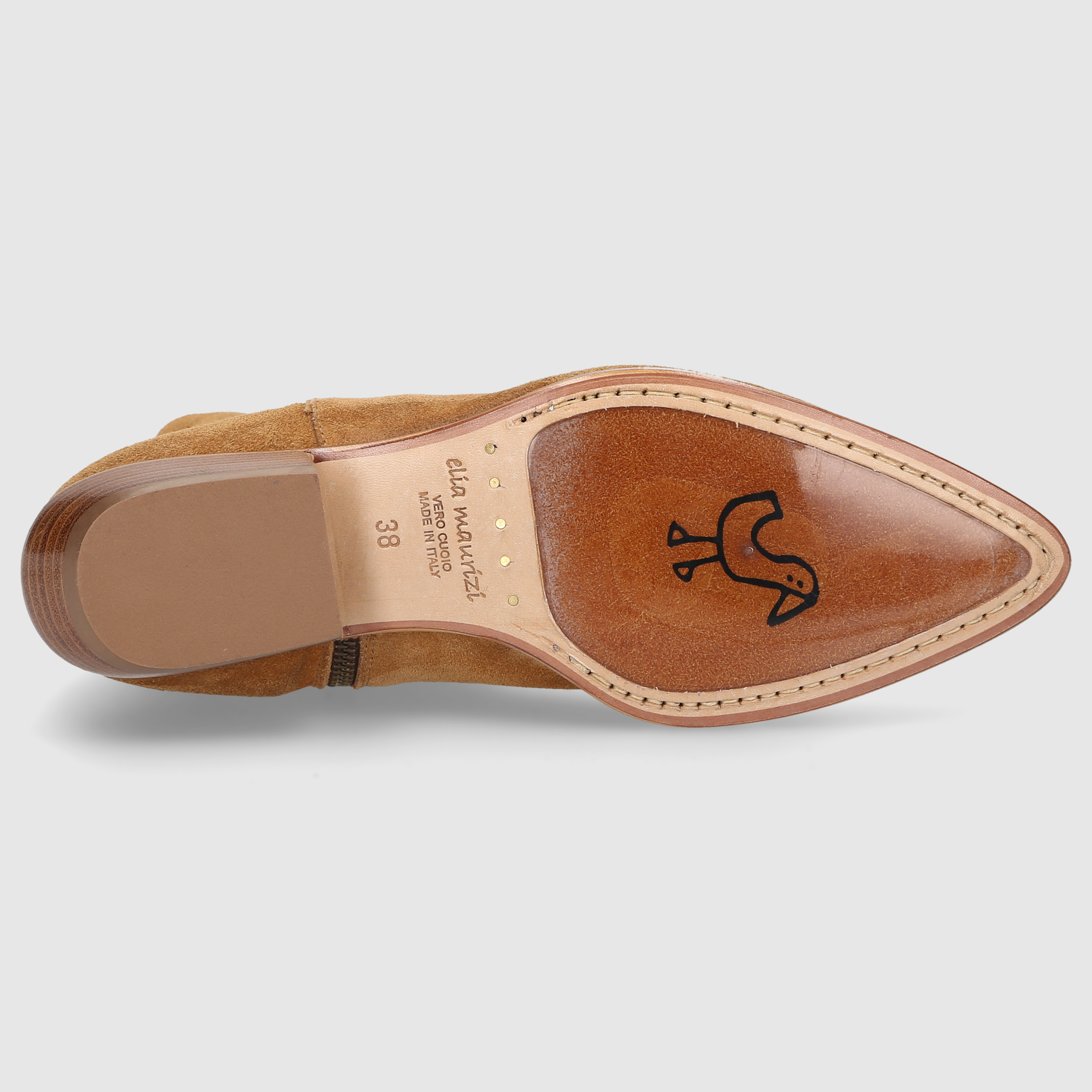 Elia Maurizi Damen Stiefeletten 1079 COGNAC