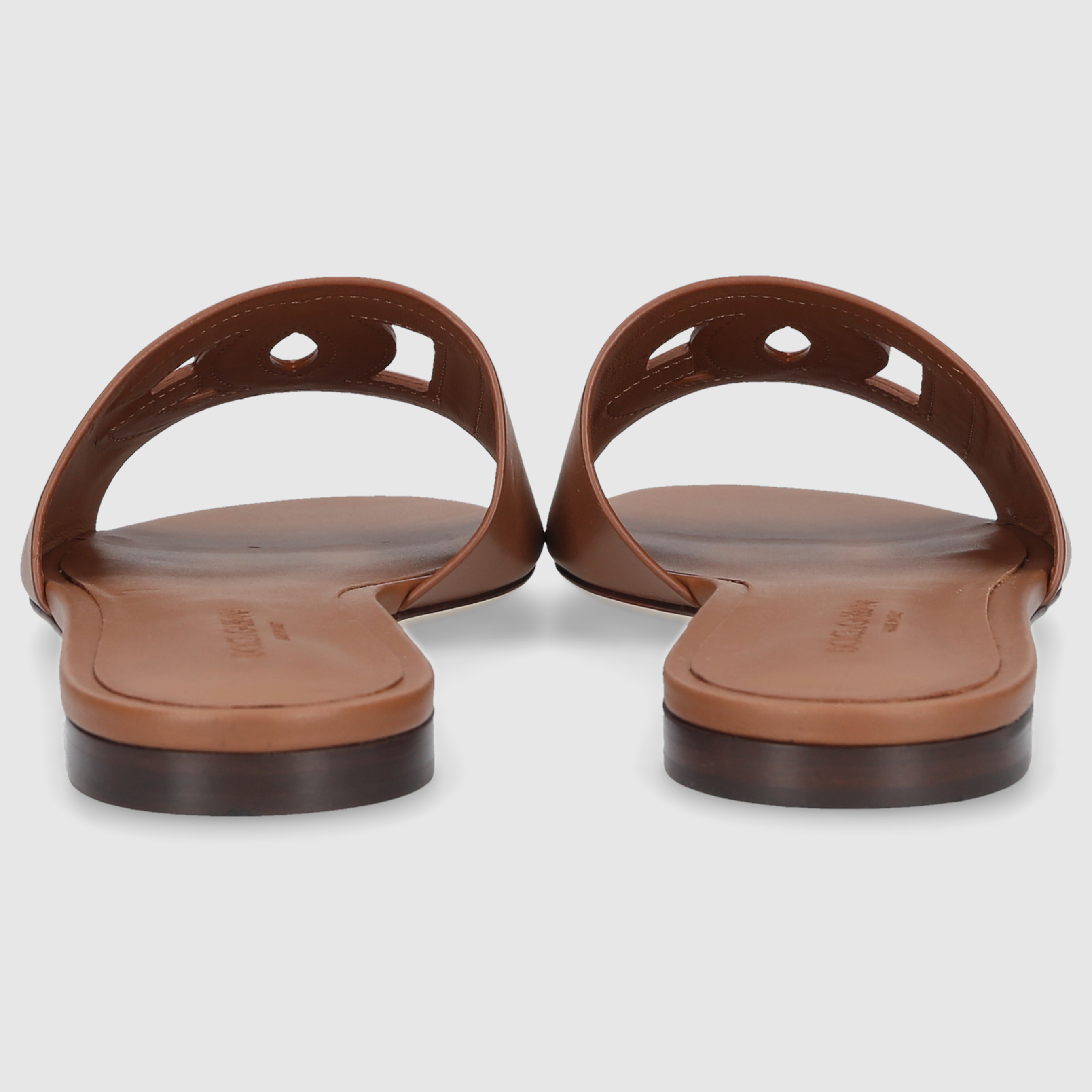 Dolce & Gabbana Damen Clogs CQ0436 Braun