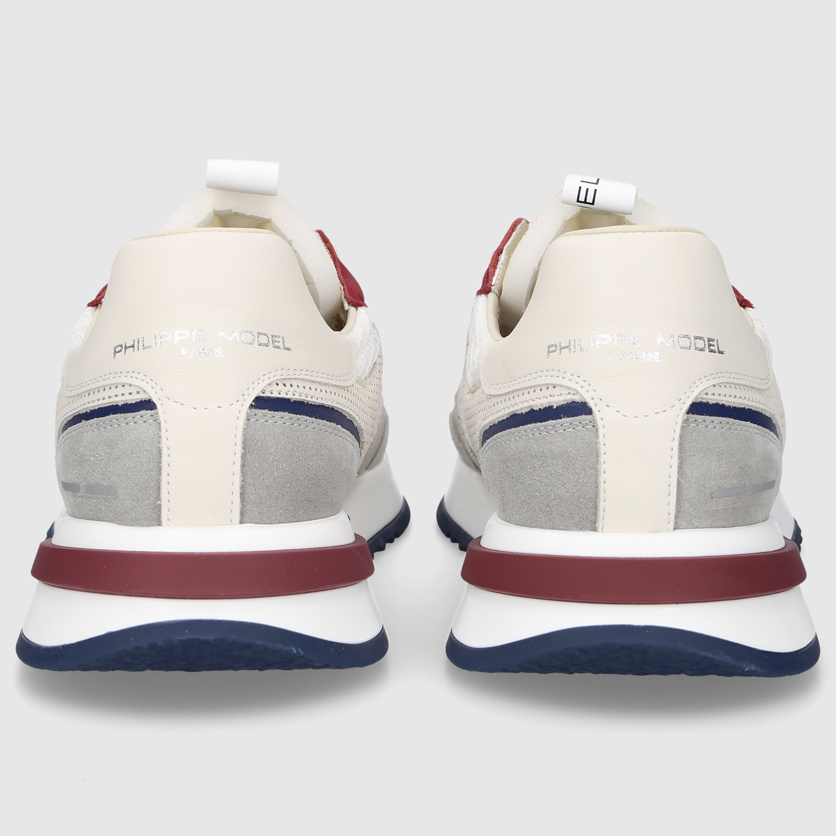 Philippe Model Herren Sneaker OYLU WEISS-BORDEAUX