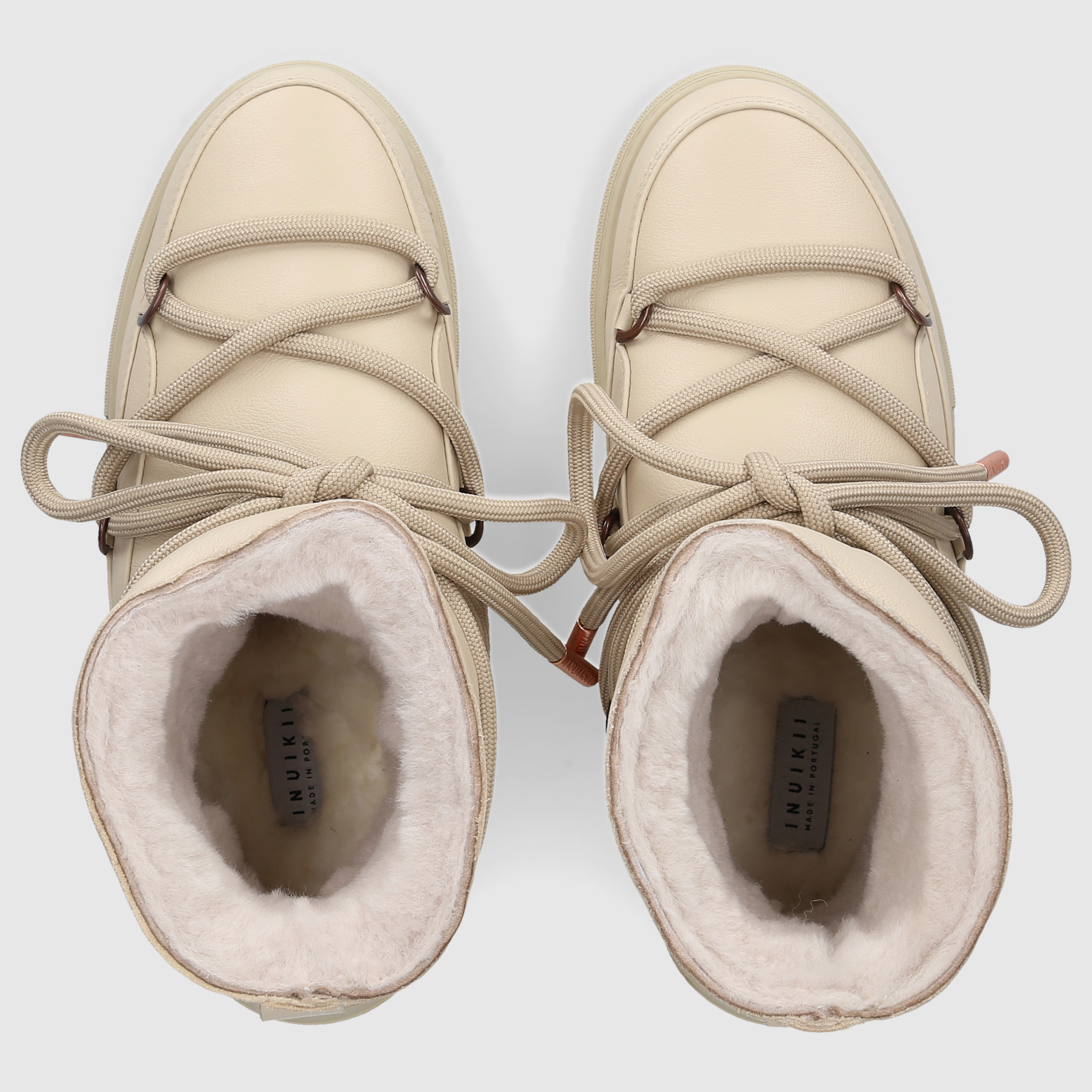 Inuikii Damen Sneaker FULL LEATHER Cream