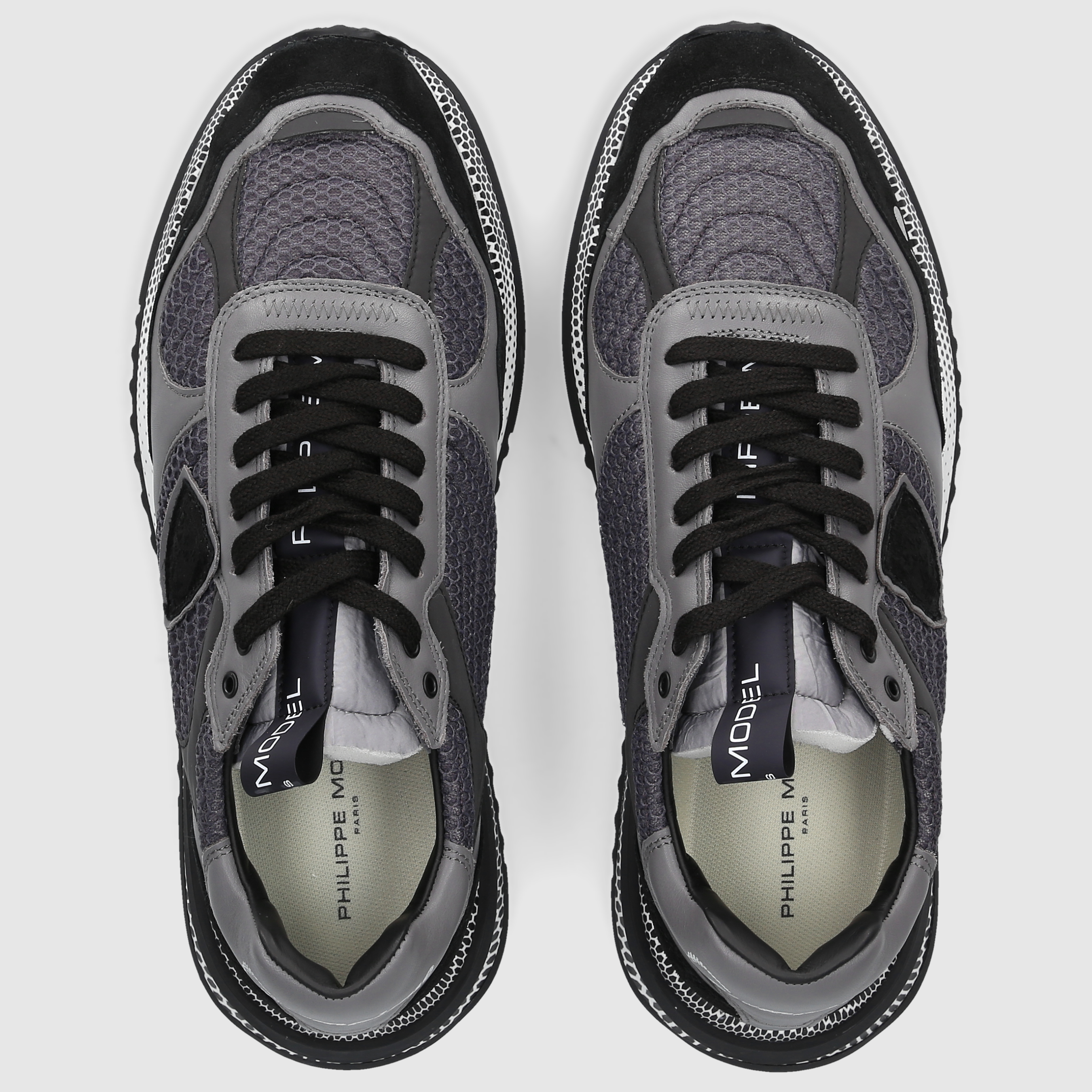 Philippe Model Herren Sneaker OLYMPIQUE LOW MAN Black/Grey