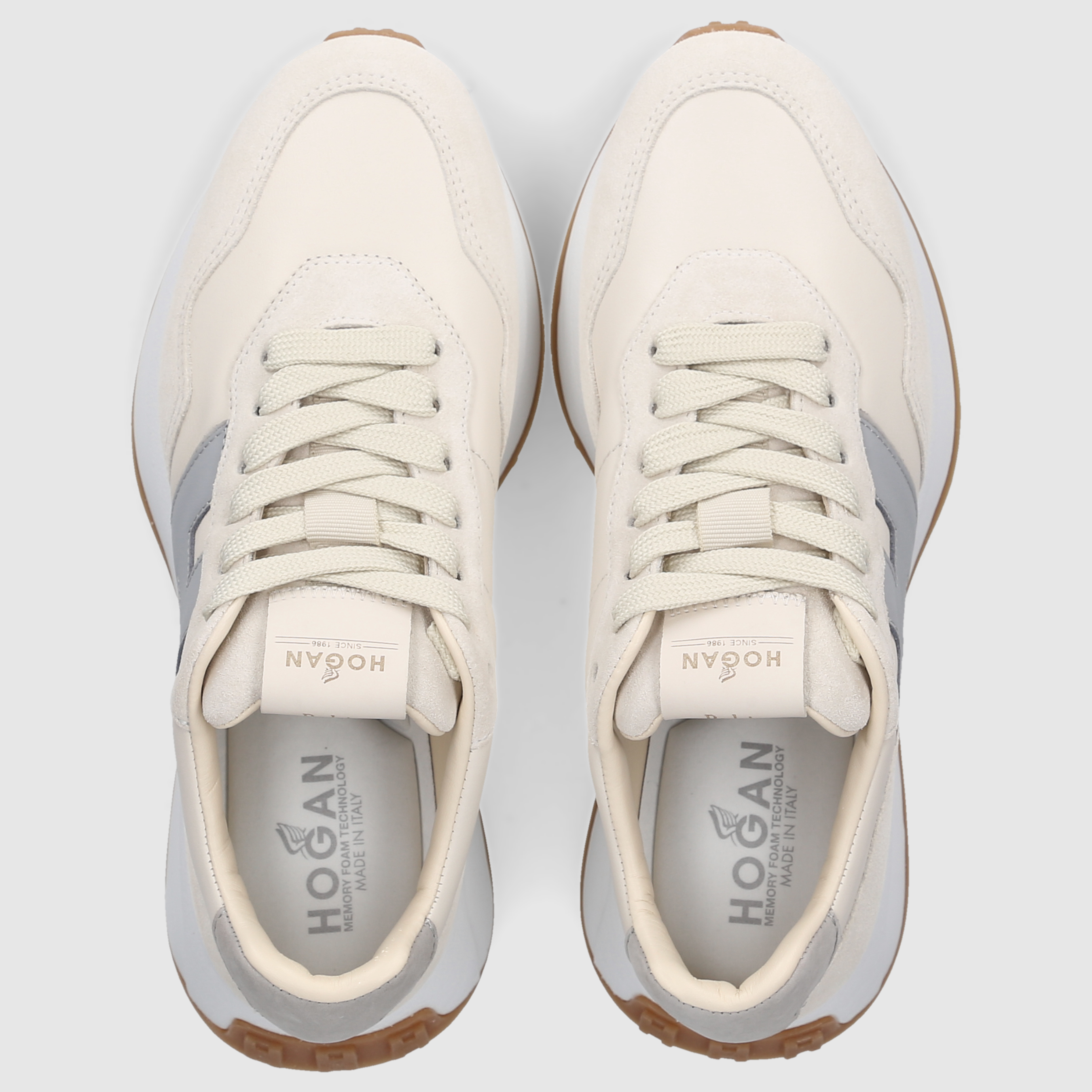 Hogan Damen Sneaker HXW6410EH41U3T0CA2 BEIGE-GRAU