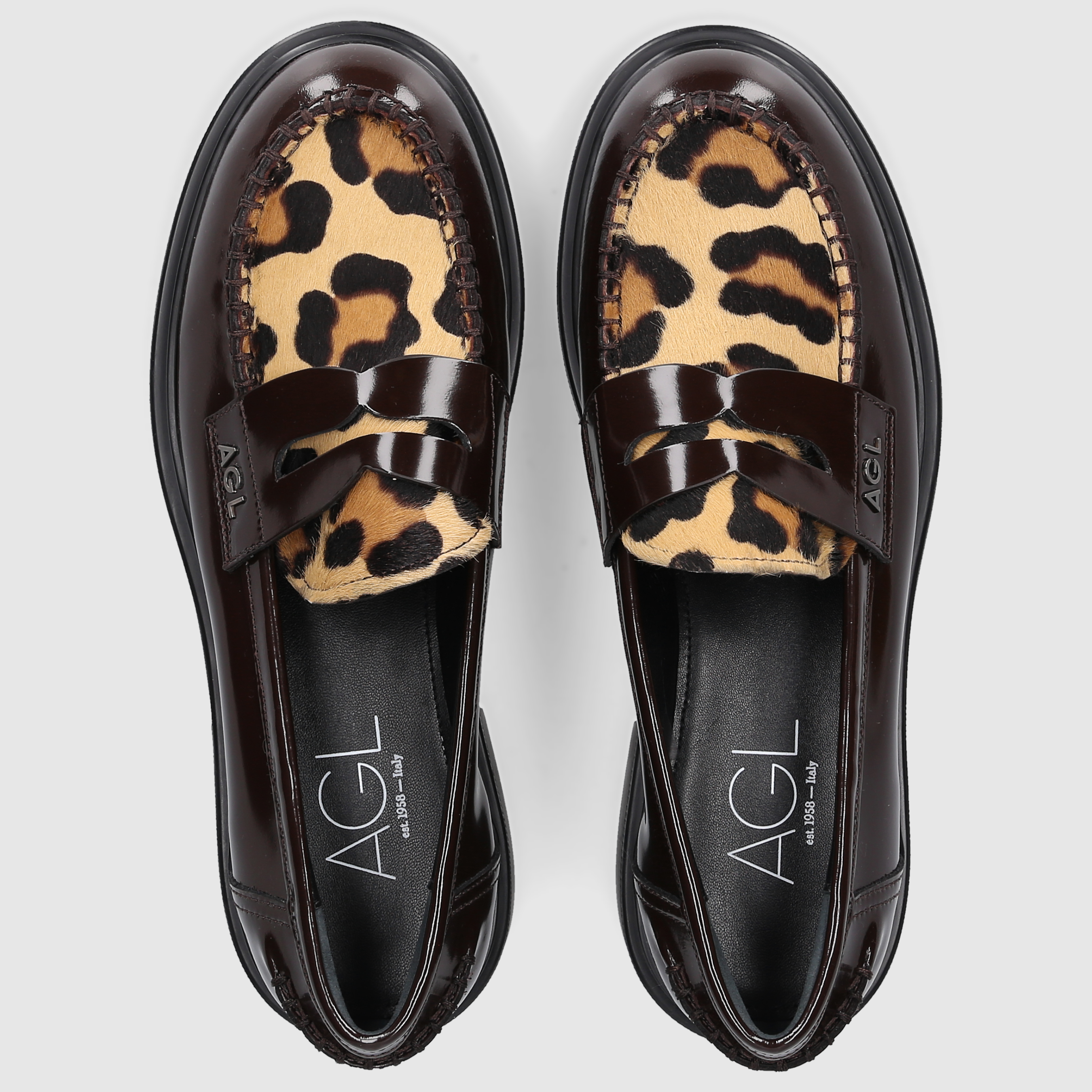 AGL Attilio Giusti Leombruni Damen Mokkasins D835035PGK78225879 BORD-KOMBI