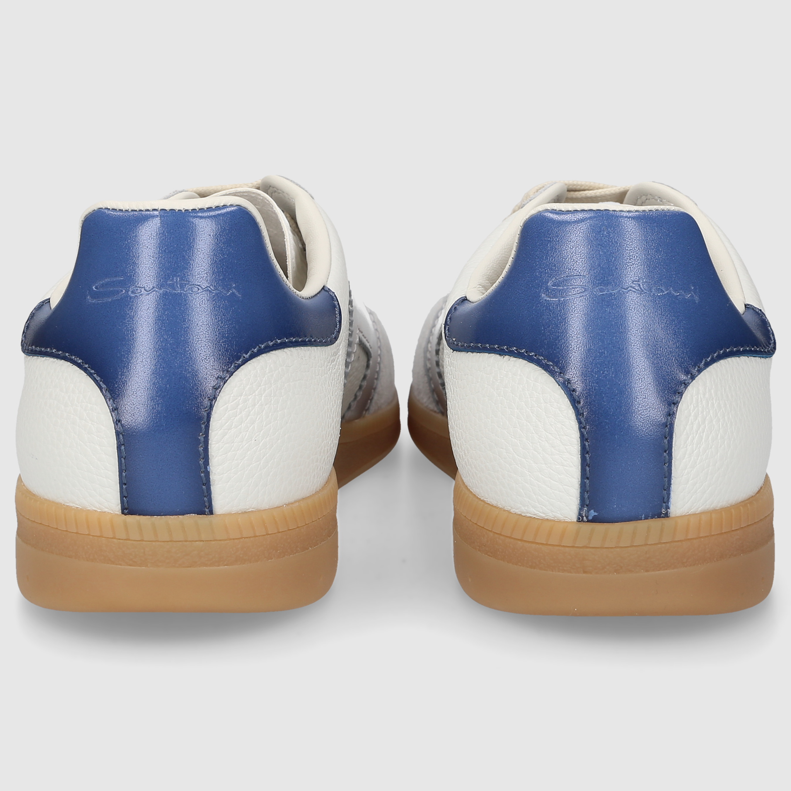 Santoni Herren Sneaker MBPL21965FARCNOC WEISS-GRAU