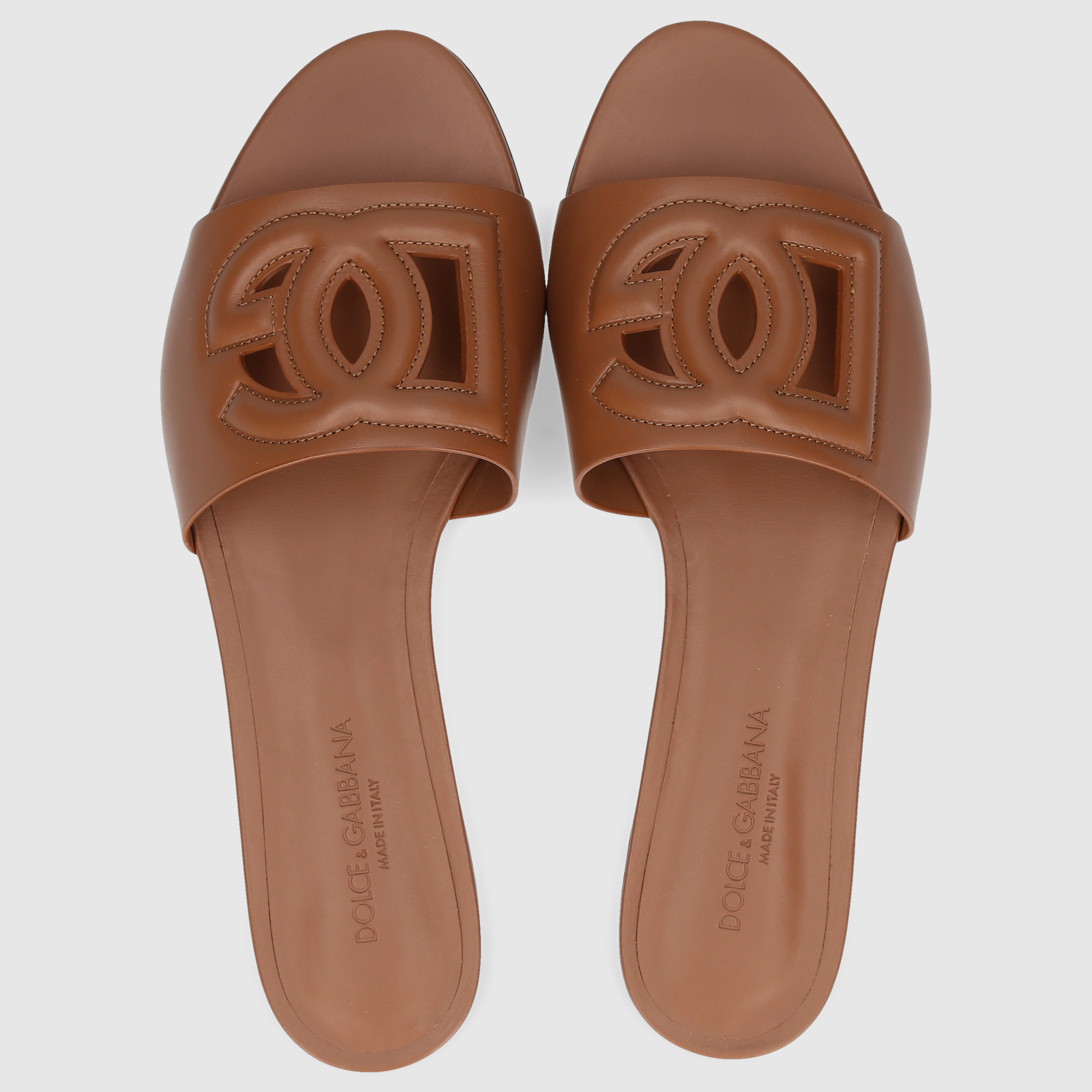 Dolce & Gabbana Damen Clogs CQ0436 Braun