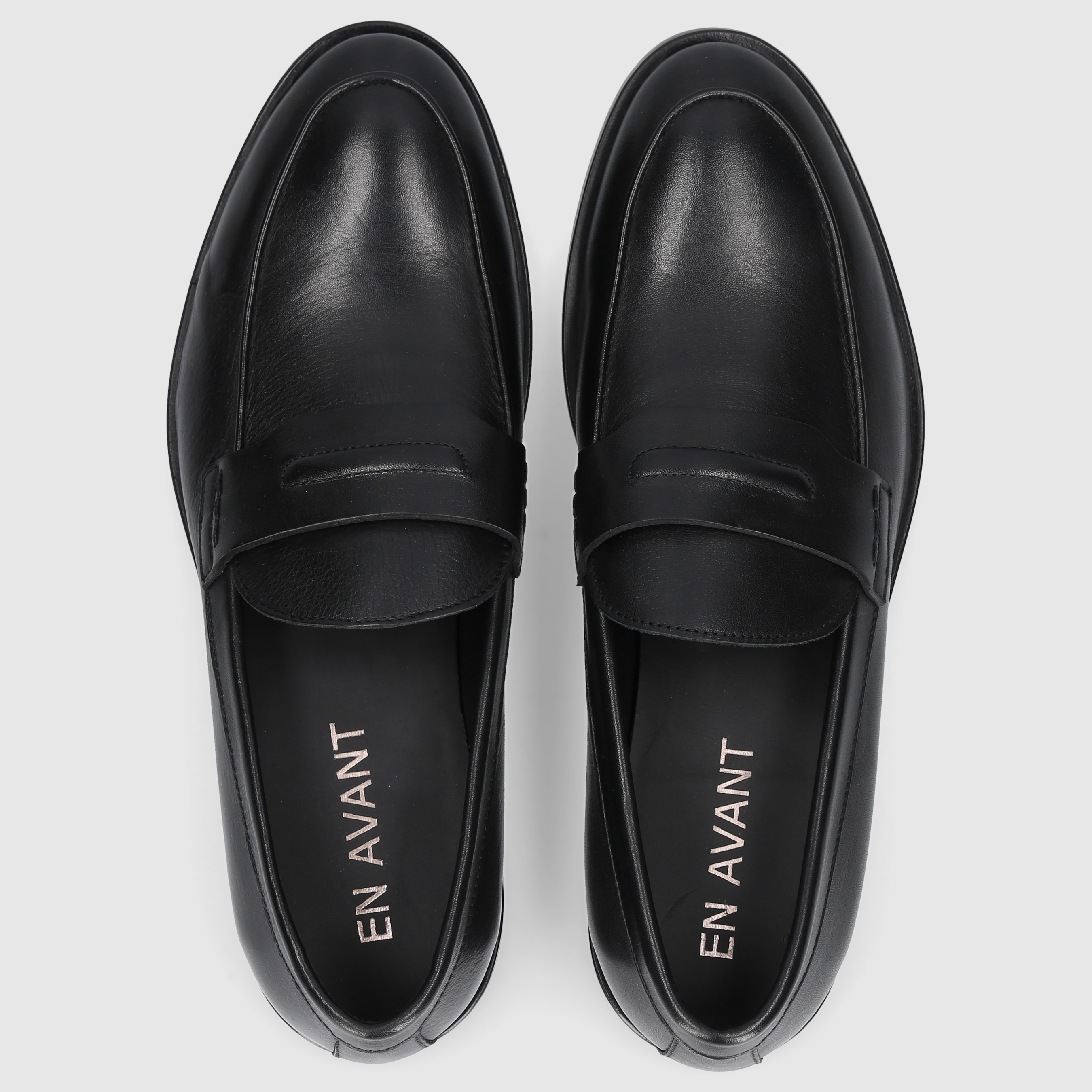 EN AVANT Men's Moccasins 689 BLACK