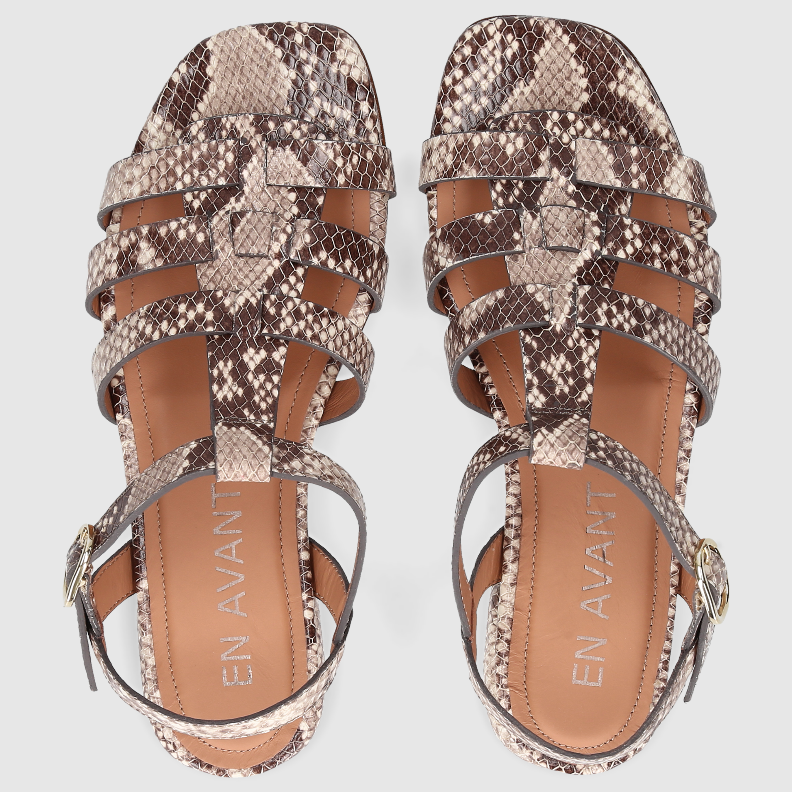 EN AVANT Damen Sandalen 566 BRAUN-KOMBI