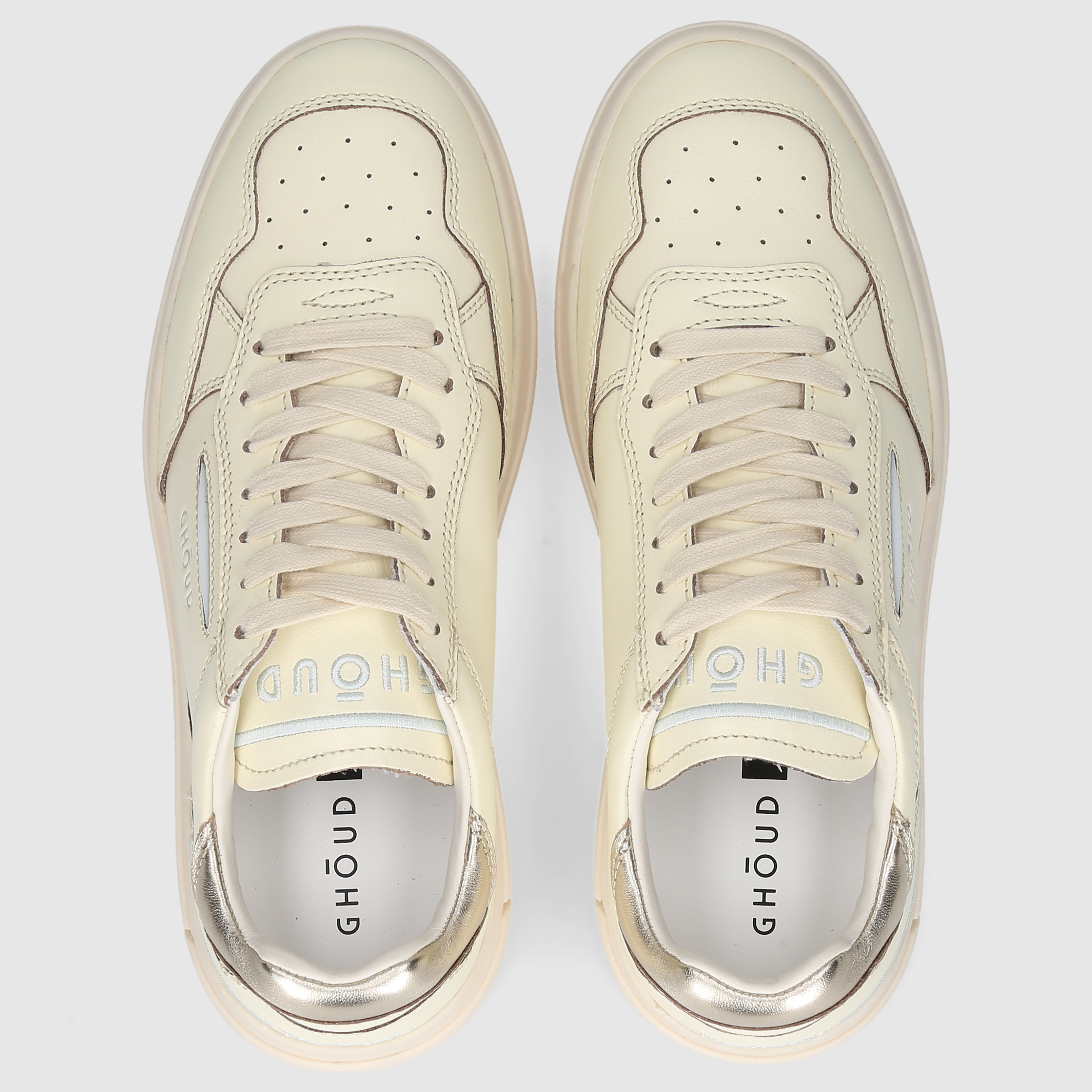 GHOUD Damen Sneaker TNLWLL20 ECRU-GOLD