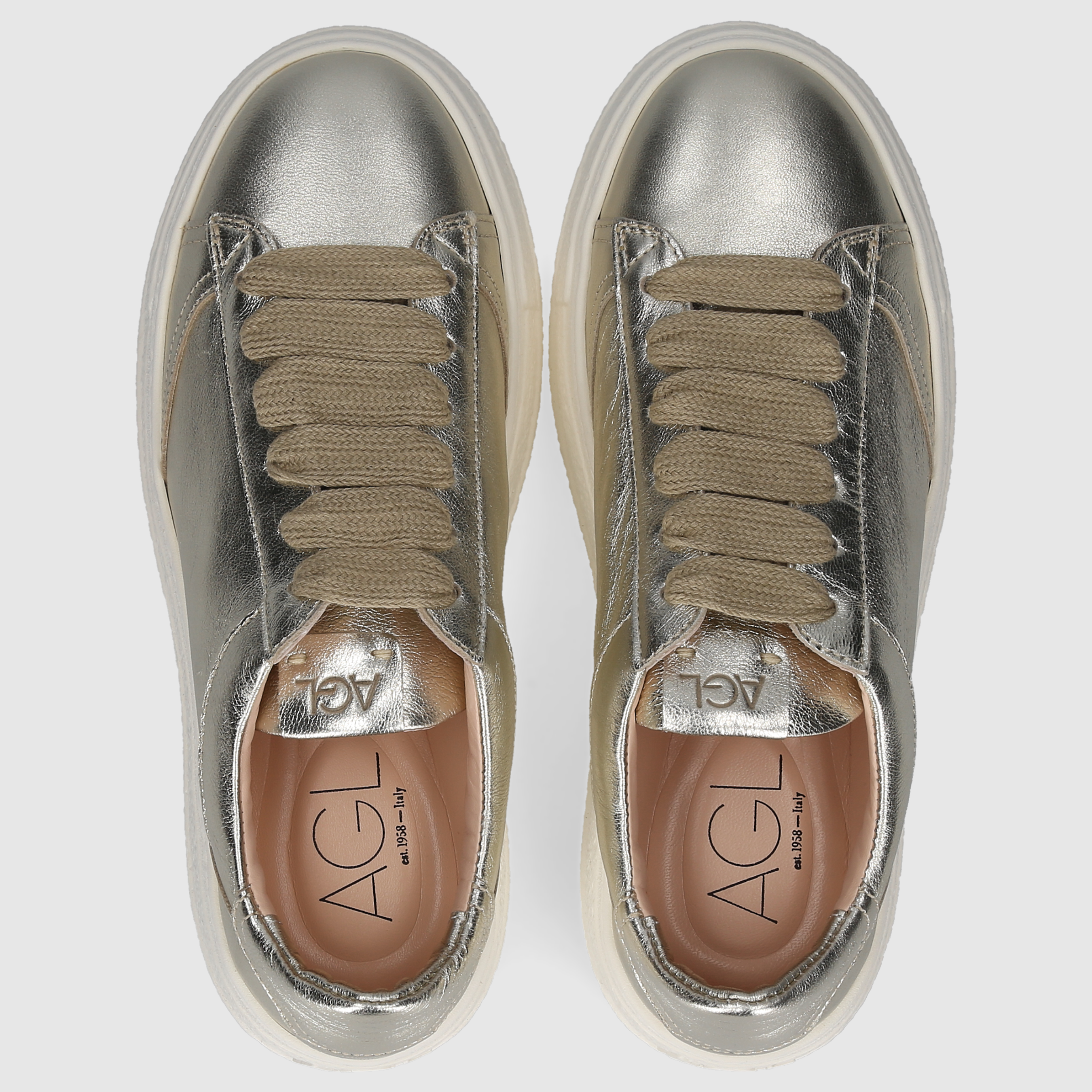 AGL Attilio Giusti Leombruni Women's Sneaker D946001PGKA206G224 GOLD