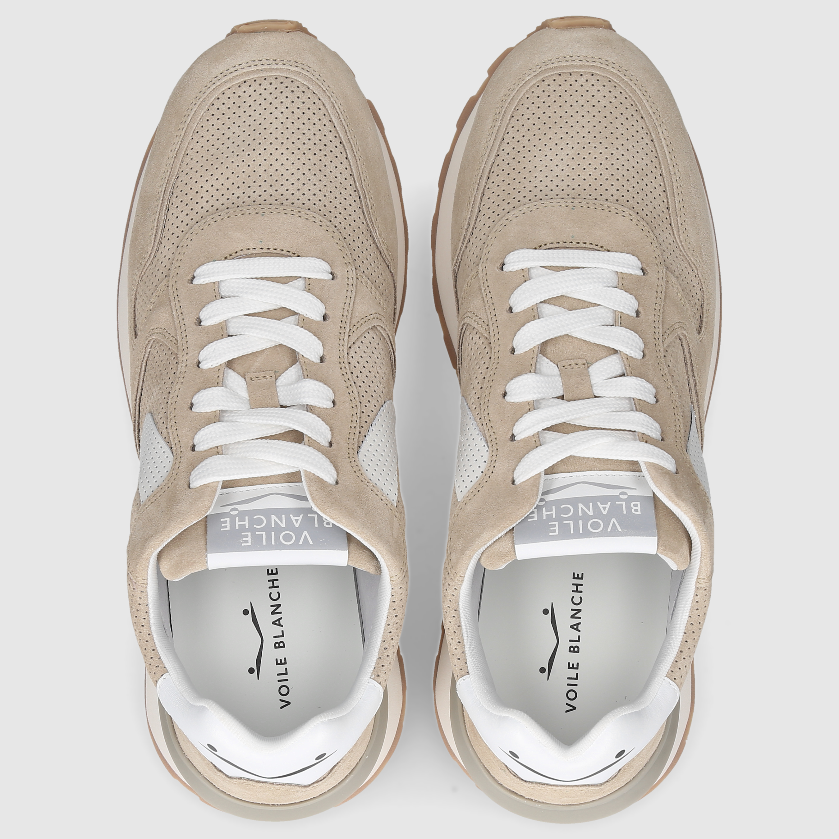 Voile Blanche men's sneaker PARIS BEIGE-WHITE