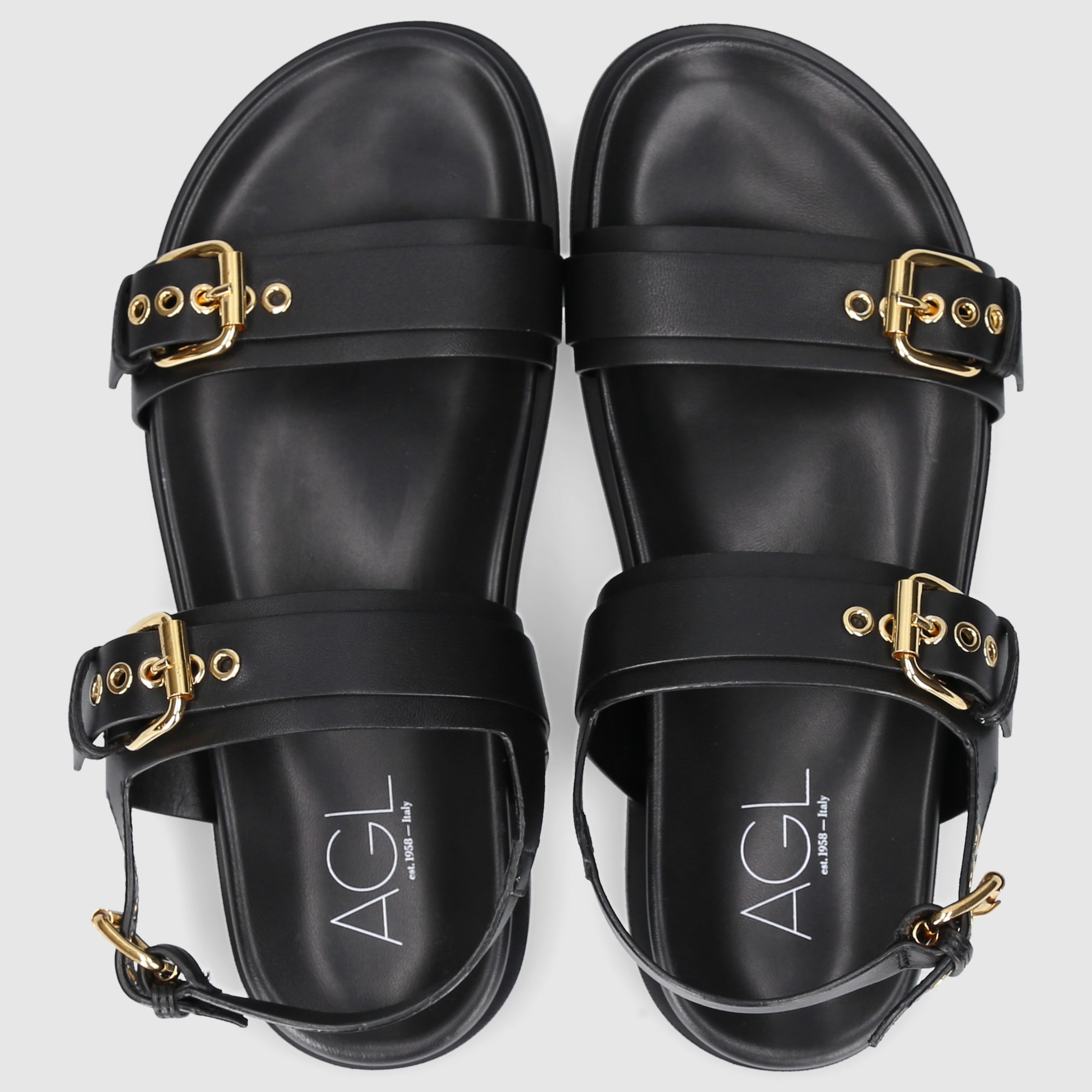 AGL Attilio Giusti Leombruni Damen Sandalen D690001PGSOFTY0000 SCHWARZ