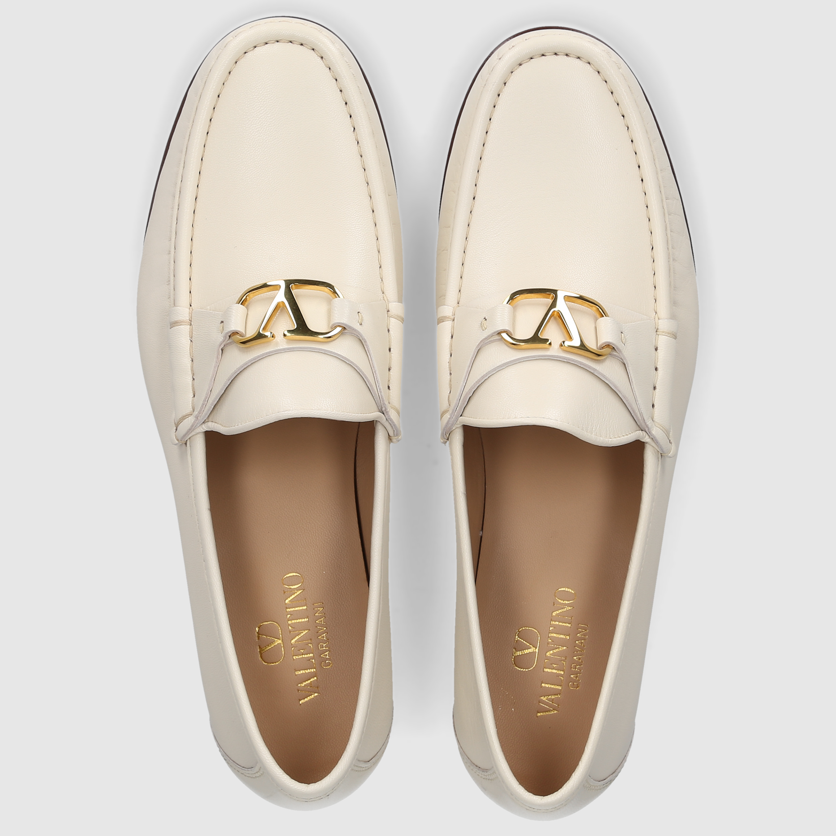 Valentino Garavani Herren Mokkasins 6Y2S0J68VMH ECRU