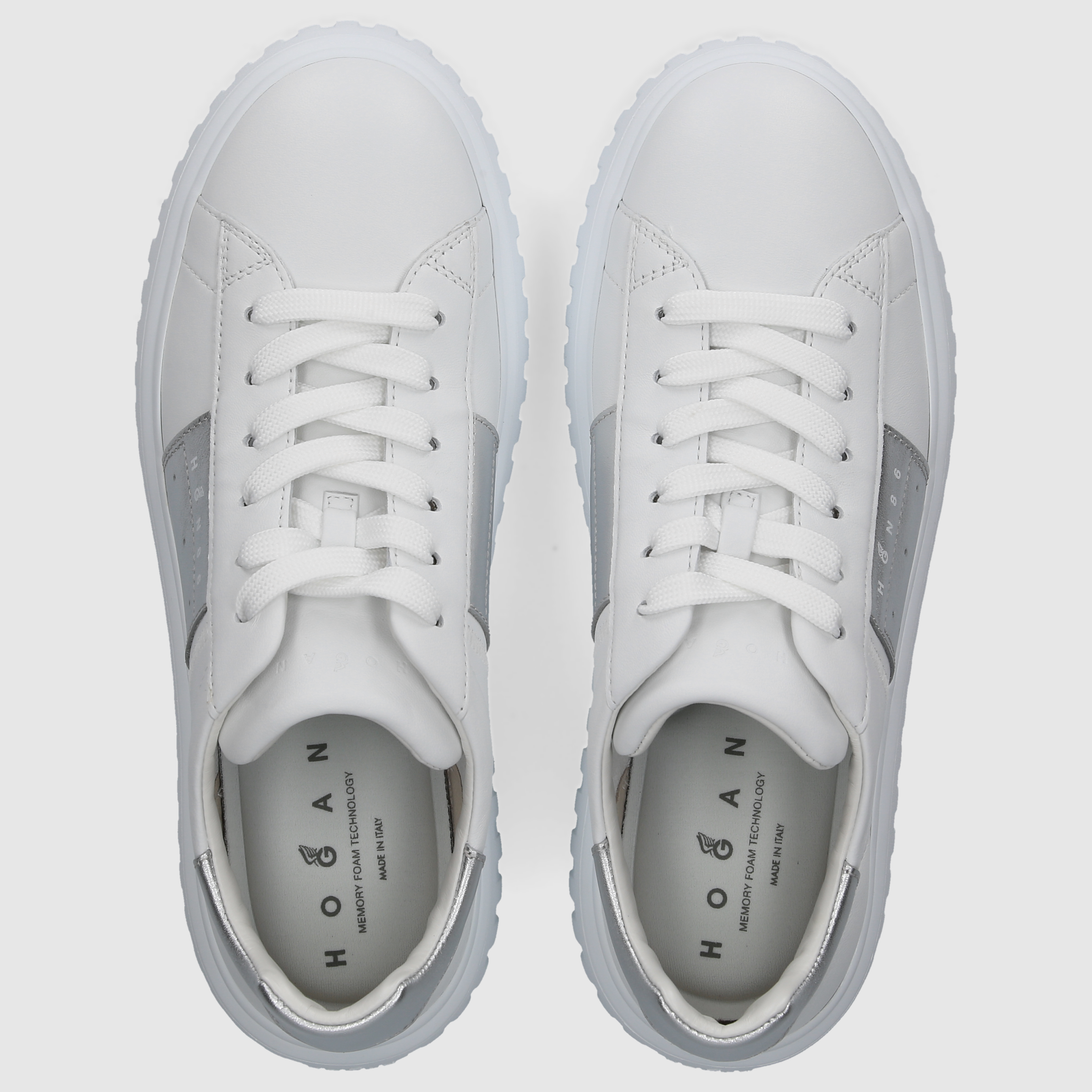 Hogan Damen Sneaker HXW6450FO70NCS0 WEISS-SILBER