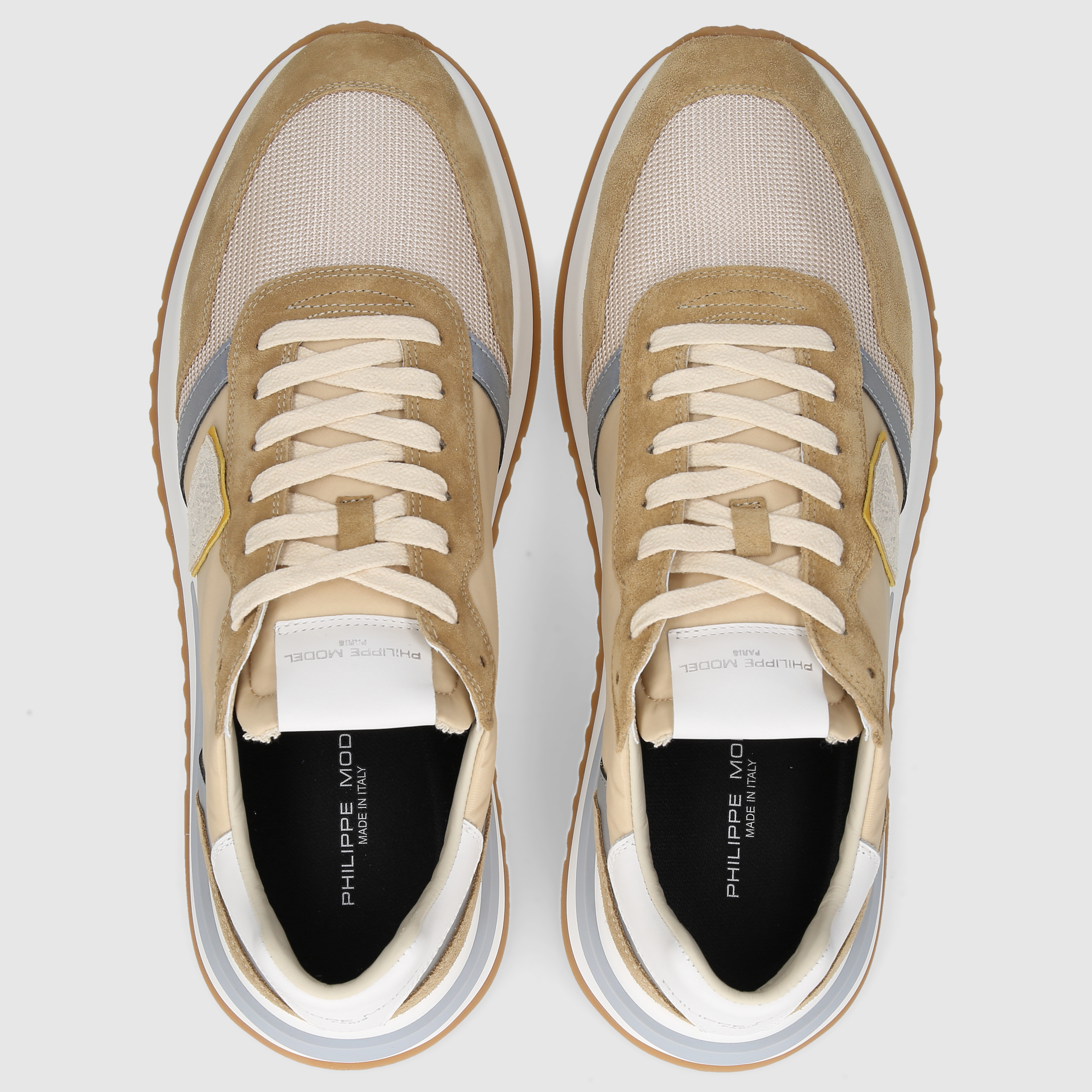 Philippe Model Herren Sneaker TYLU BEIGE-GELB