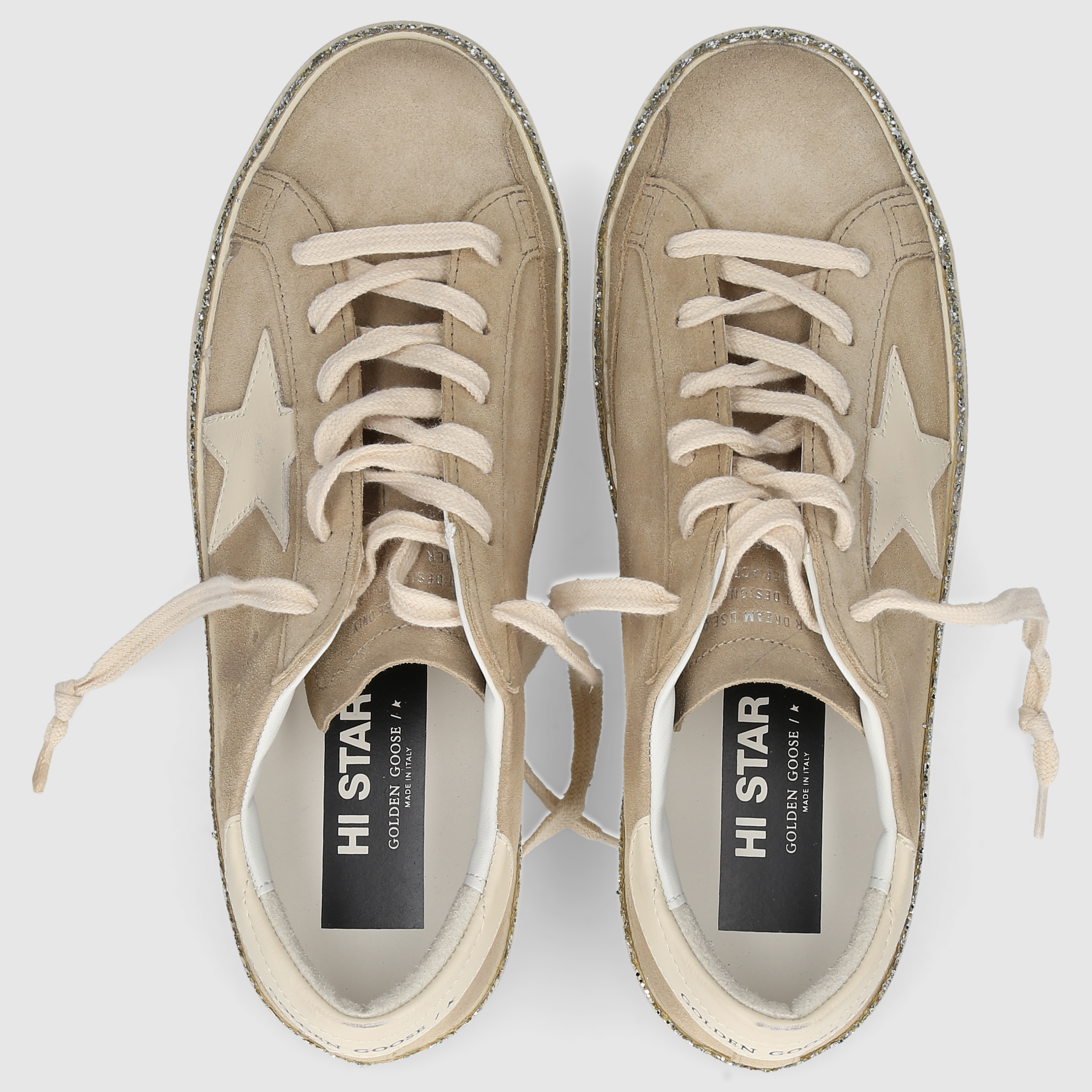 Golden Goose Damen Sneaker GWF00118 BEIGE-SILBER
