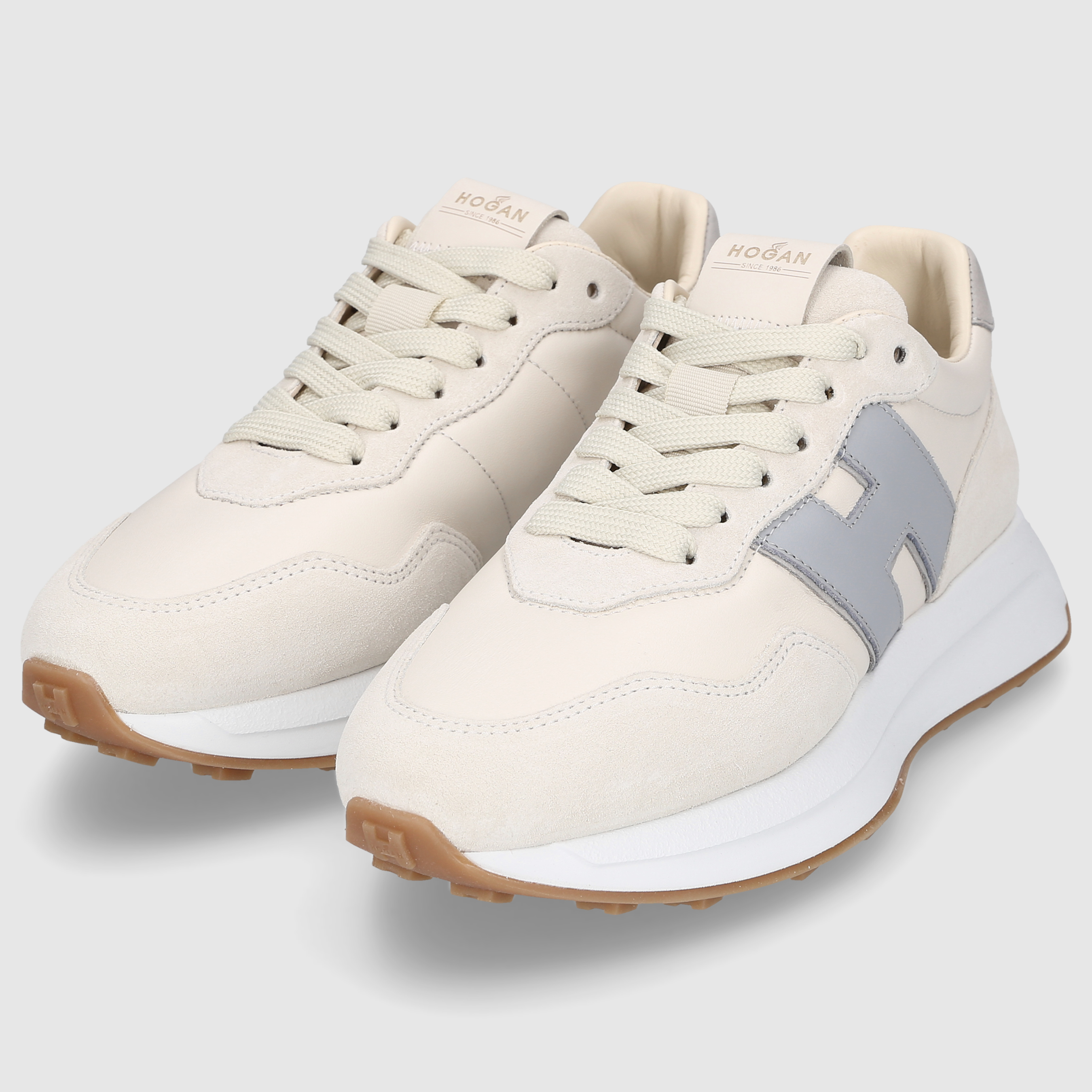 Hogan Damen Sneaker HXW6410EH41U3T0CA2 BEIGE-GRAU