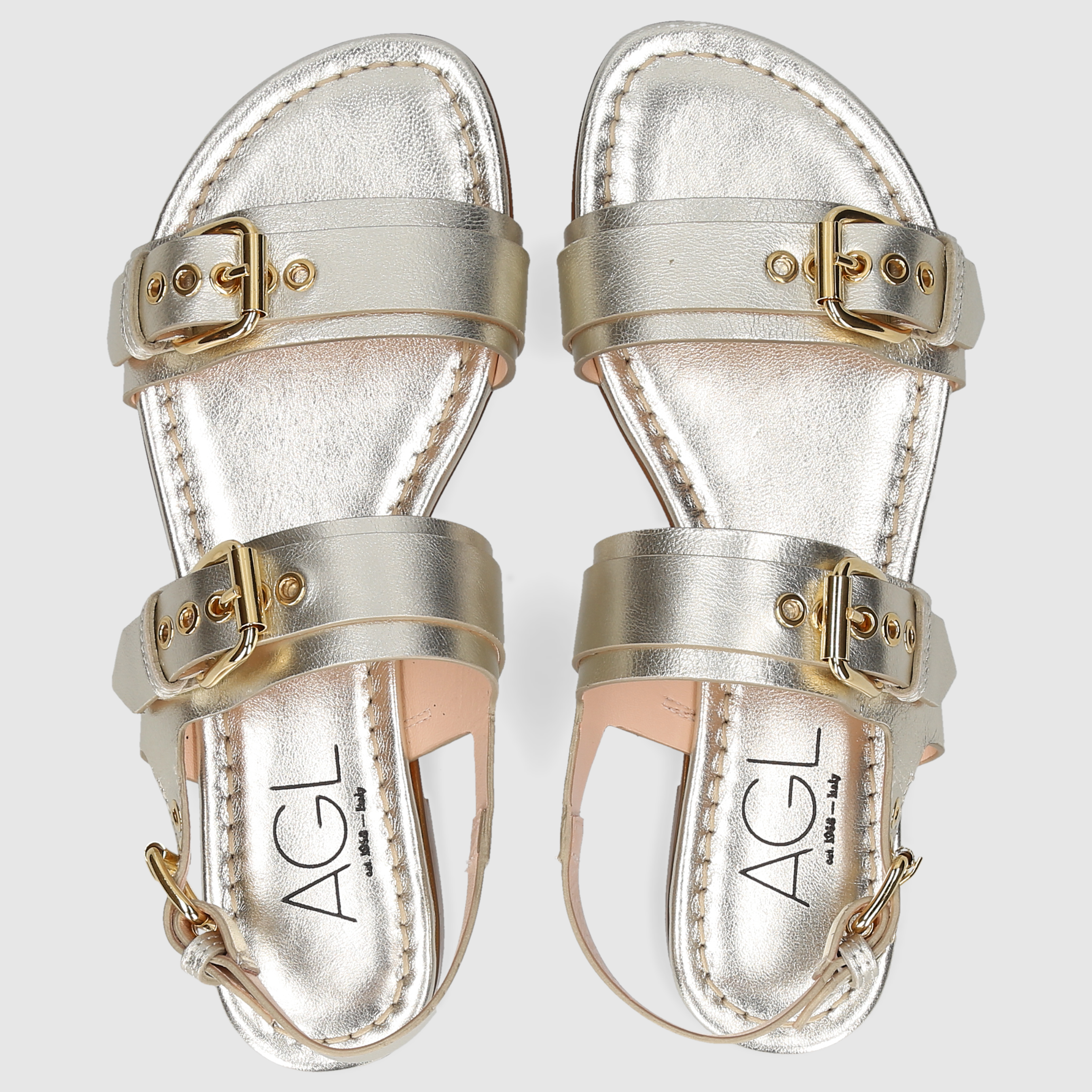 AGL Attilio Giusti Leombruni Damen Sandalen D656074PHFOILE0244 GOLD