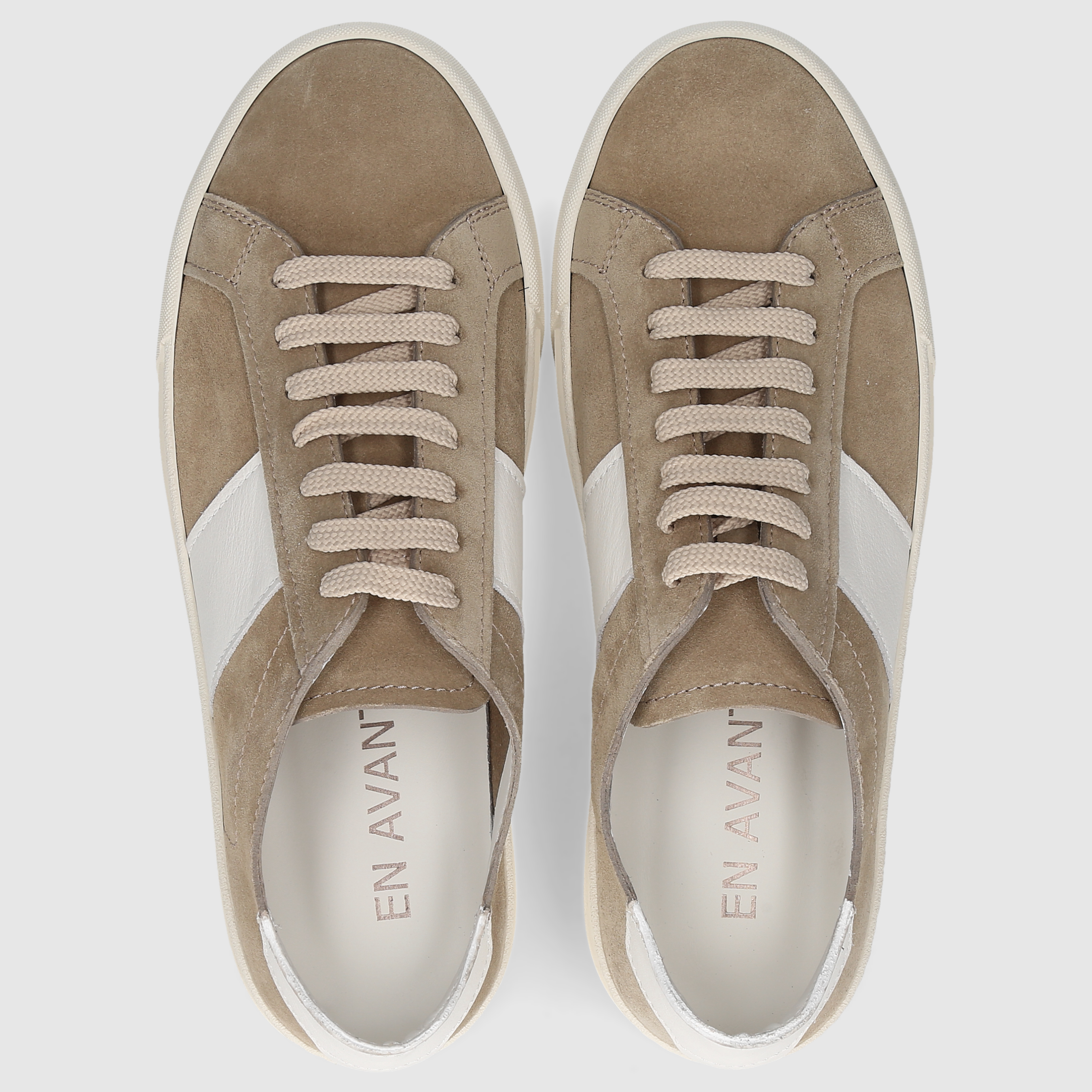EN AVANT Herren Sneaker 564 BEIGE-WEISS
