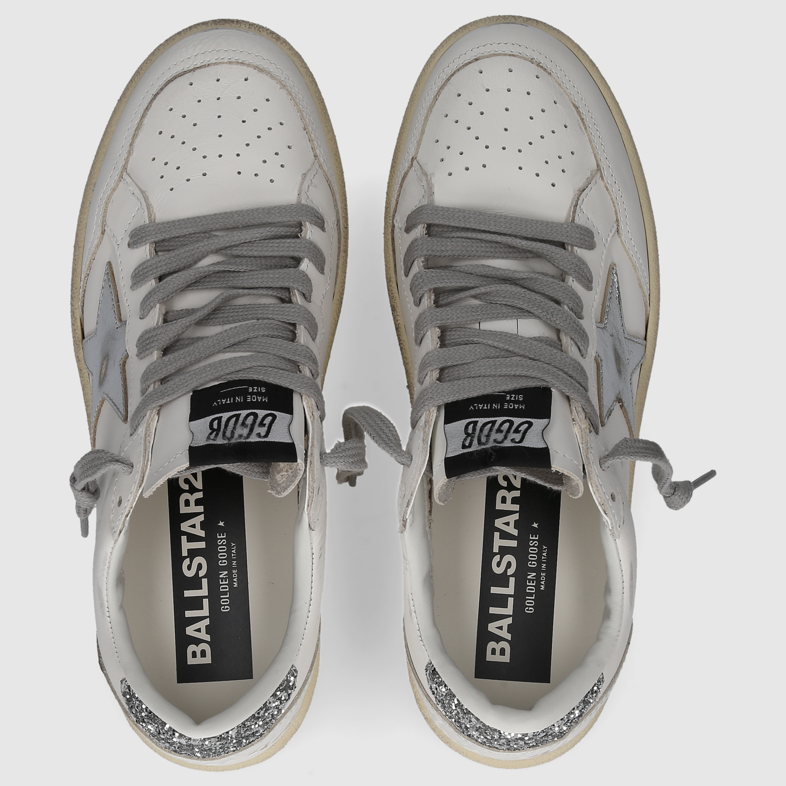 Golden Goose Damen Sneaker GWF00804 WEISS-SILBER