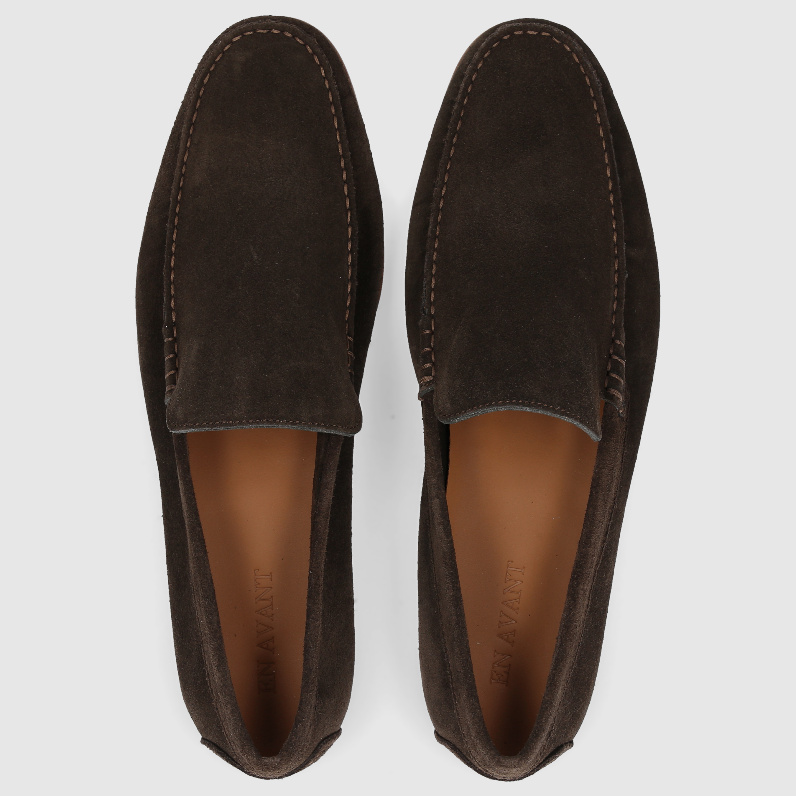 P. Dolce Men's Moccasins U1040001 DK-BROWN