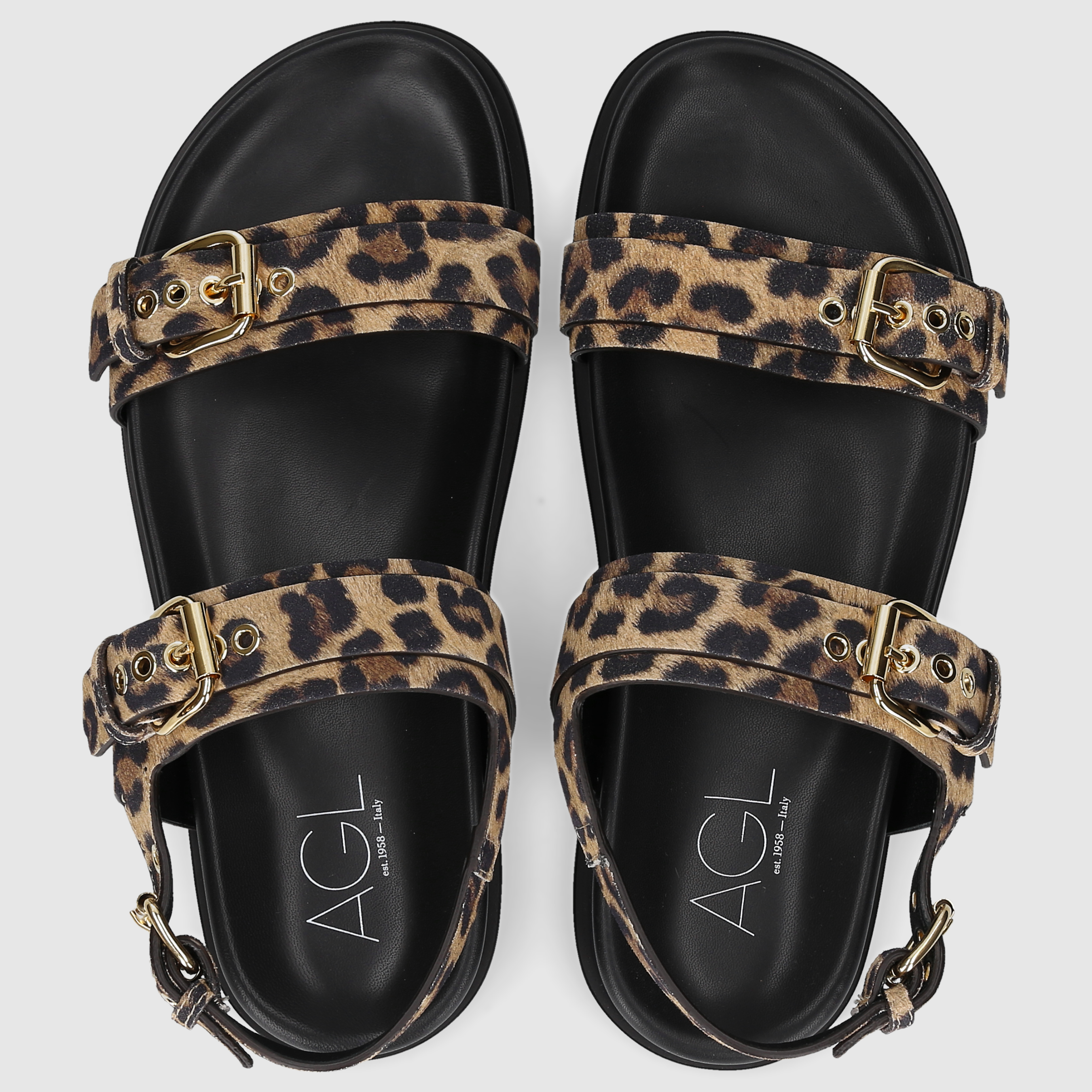 AGL Attilio Giusti Leombruni Damen Sandalen D690001PGNAL0612 BRAUN-KOMBI