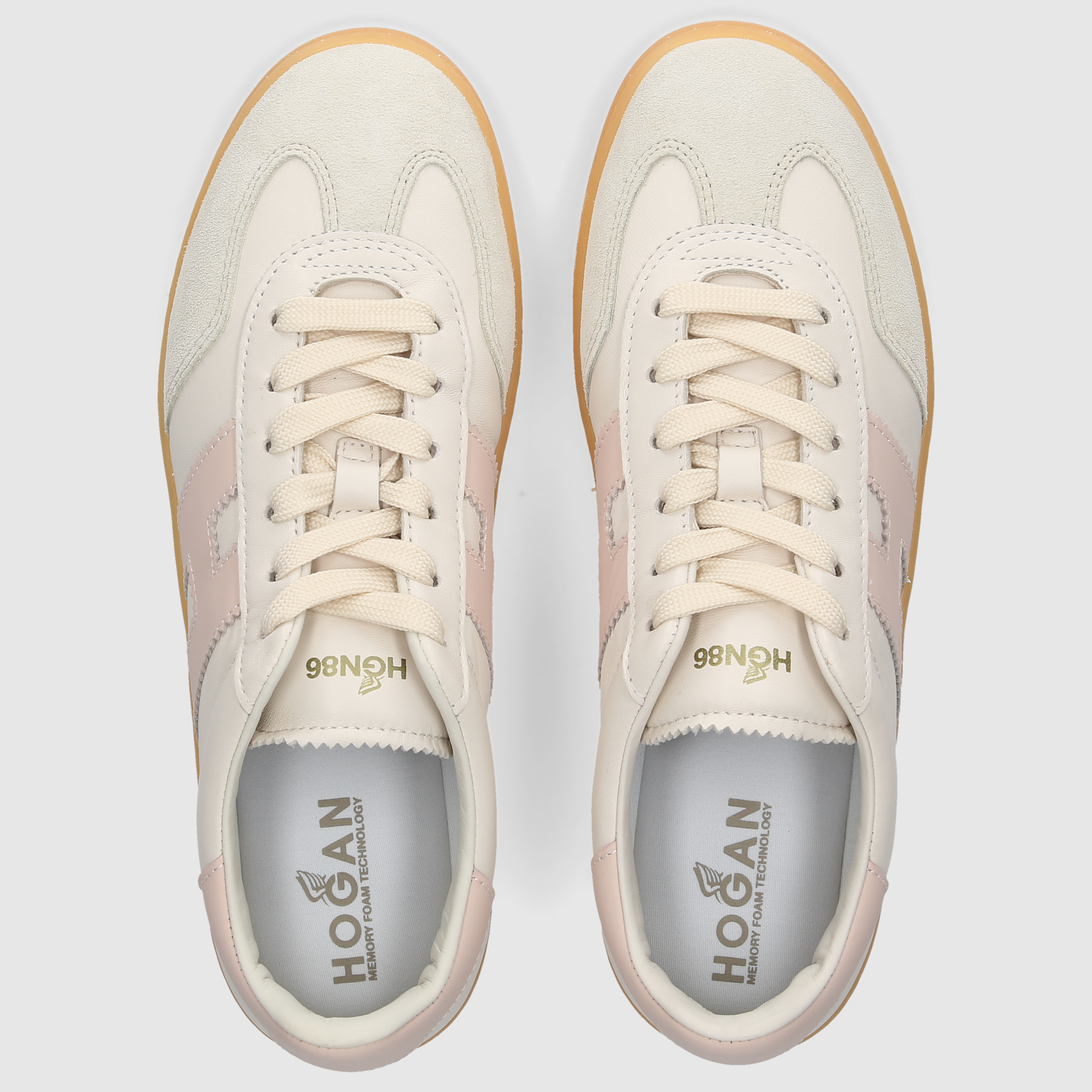 Hogan women's sneakers HXW6470FB60QDA0 BEIGE