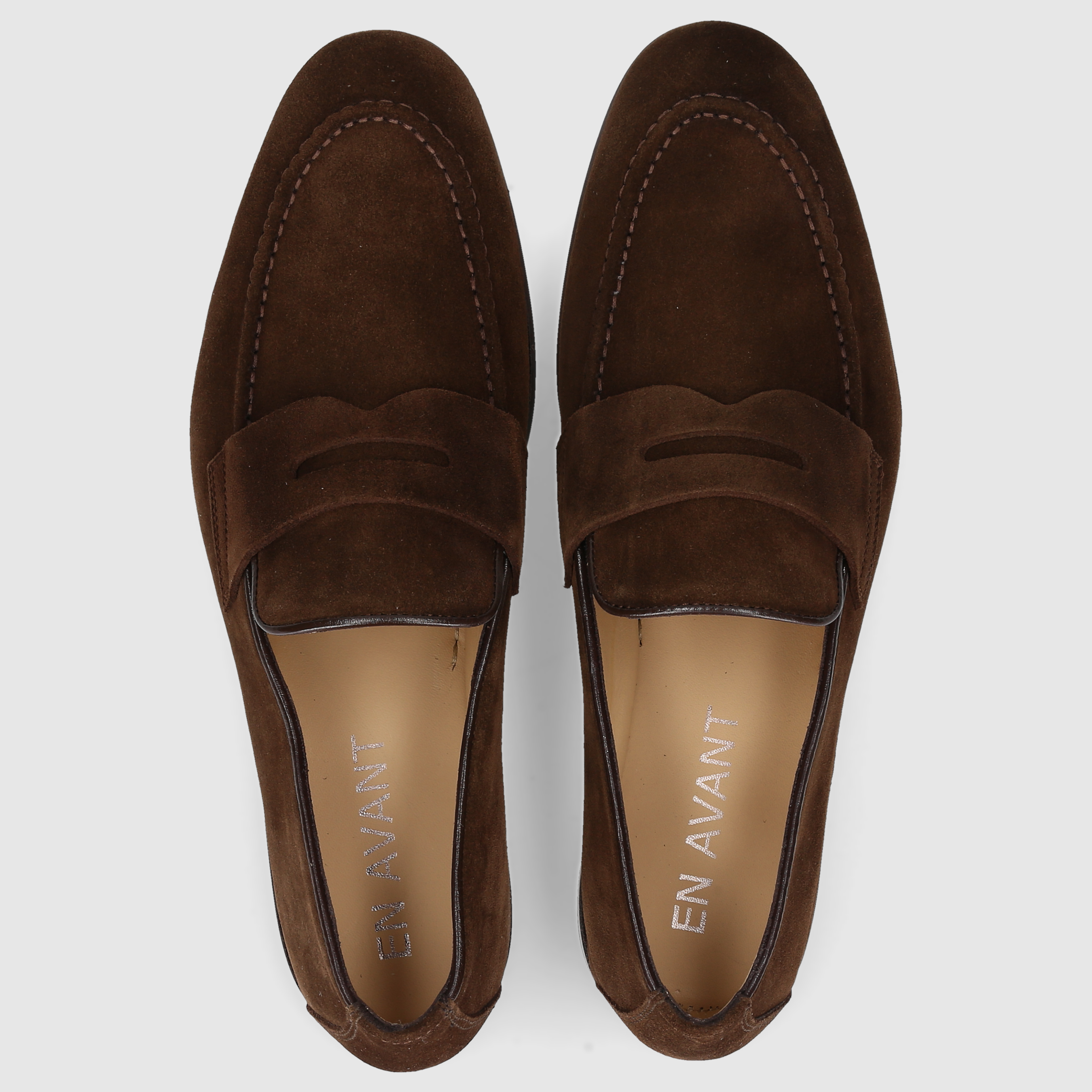 EN AVANT Herren Mokkasins 464 DK-BRAUN