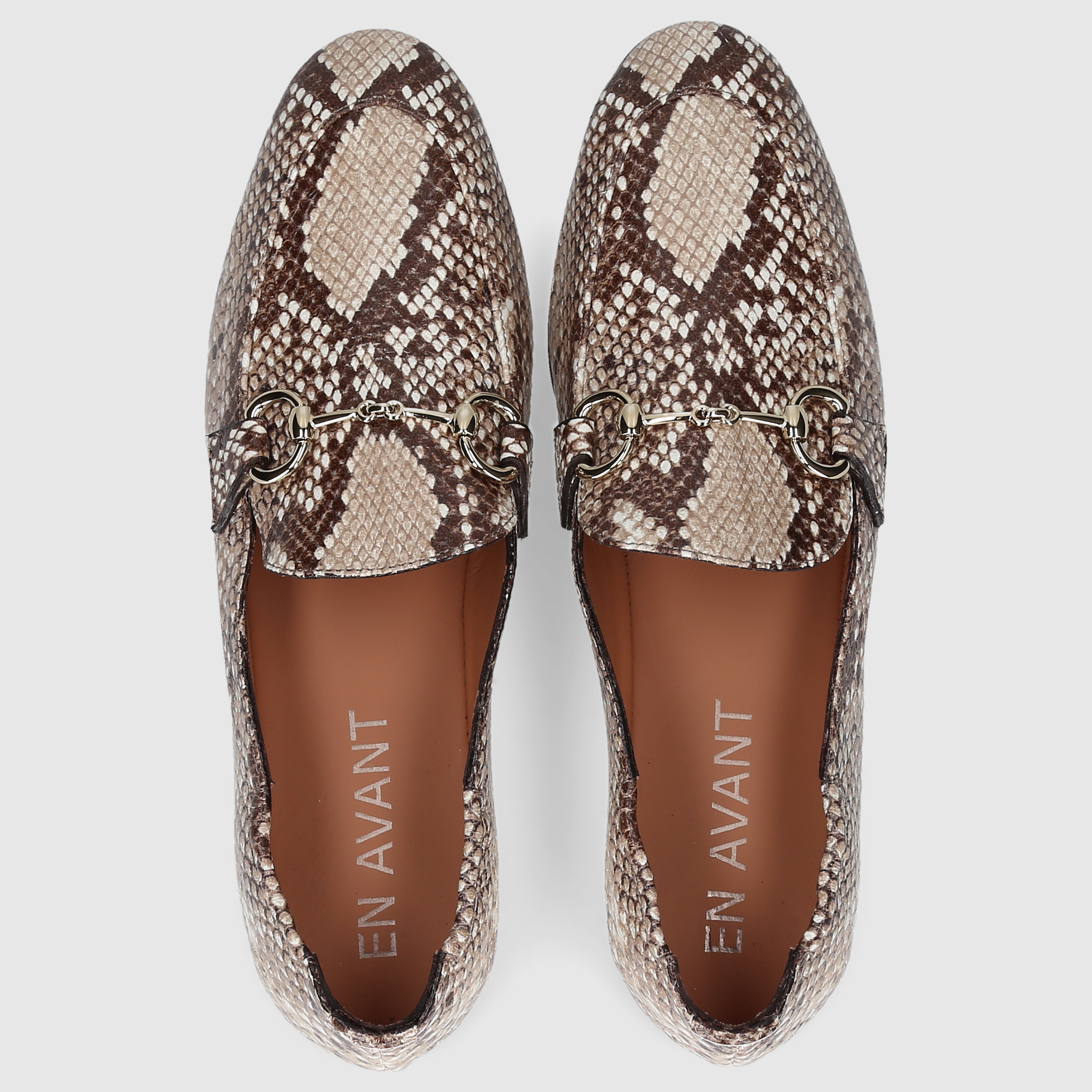 EN AVANT women's moccasins 607 BROWN COMBI