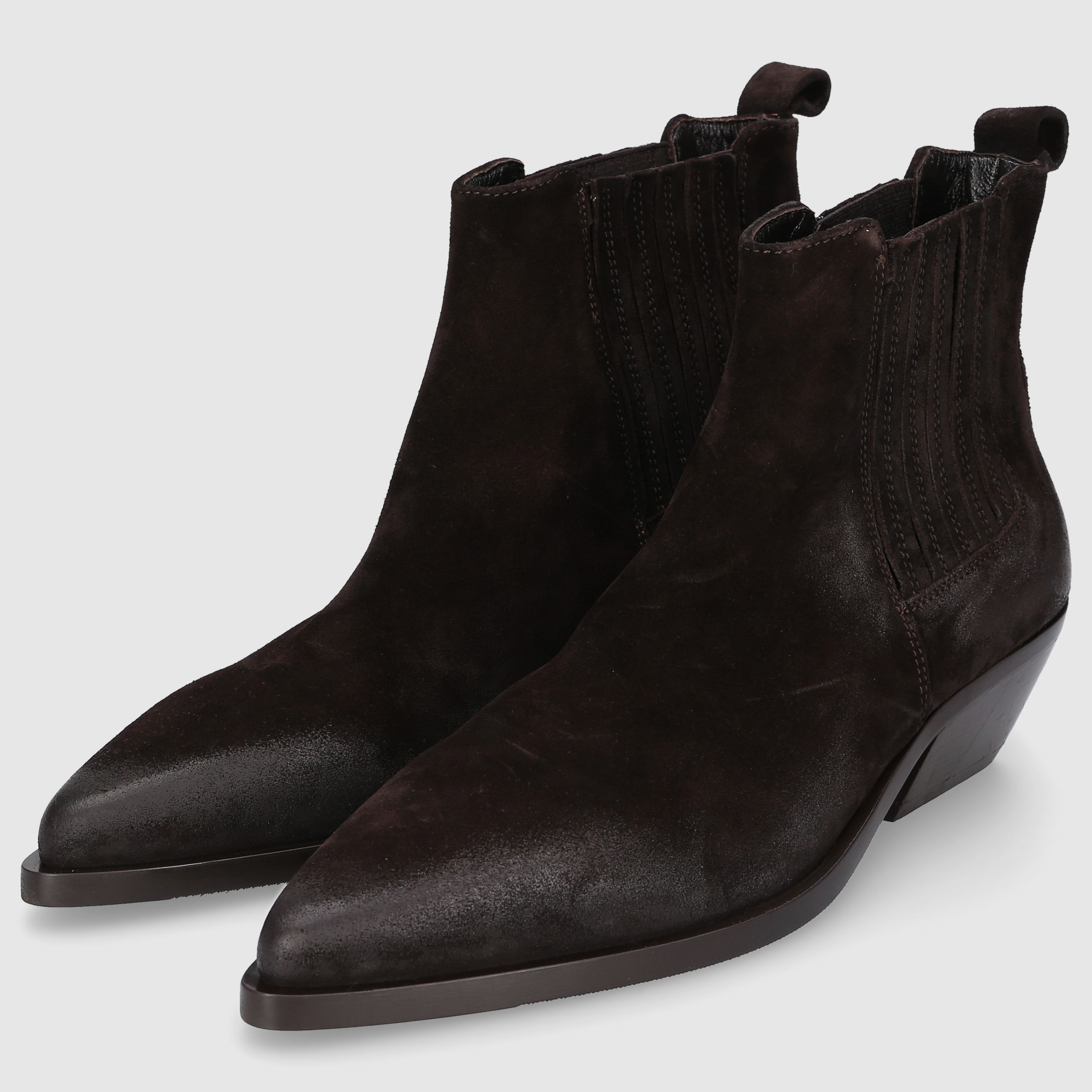 Elena Iachi women's ankle boots E4027 DK-BROWN