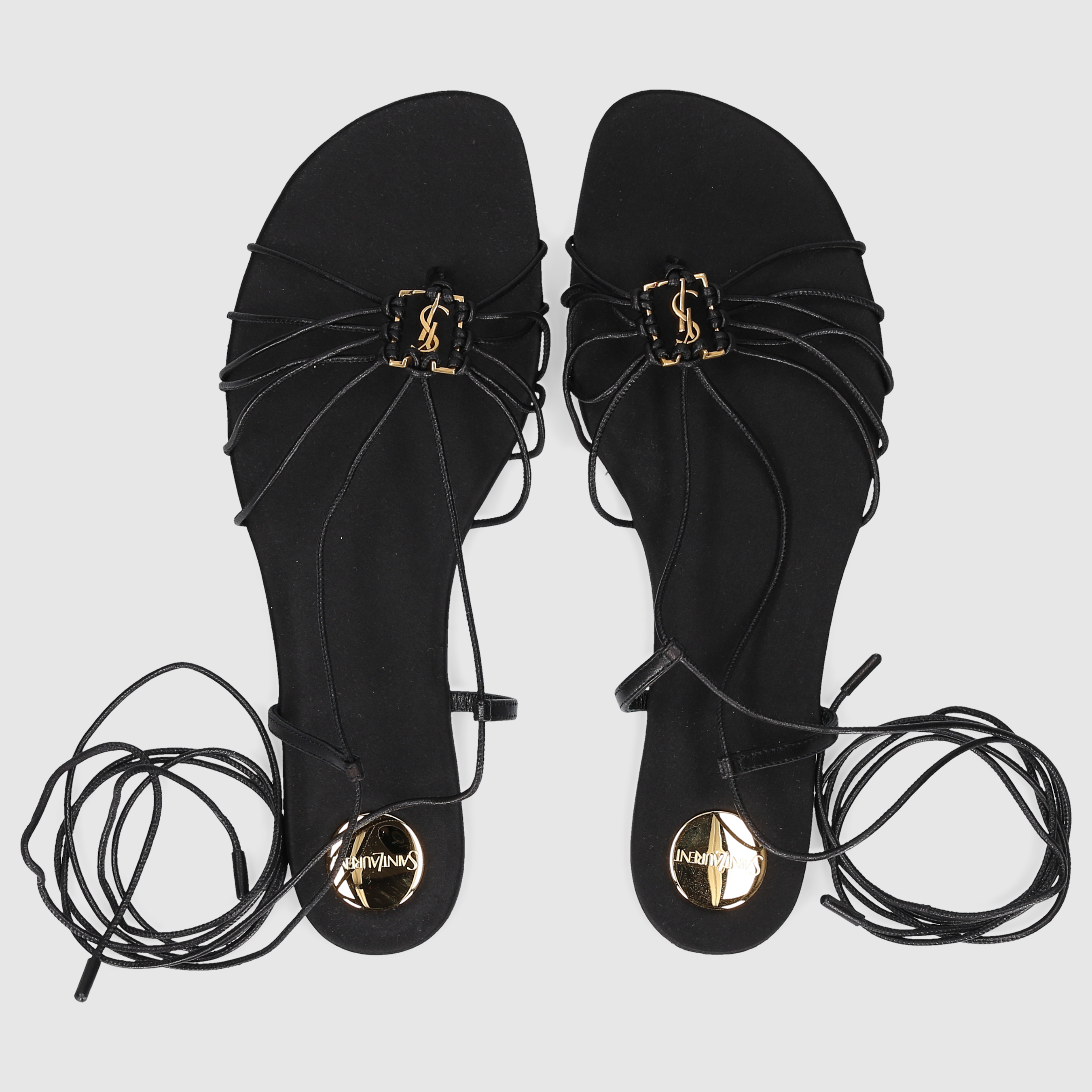 Saint Laurent W SANDALS FLAT 820656 Black