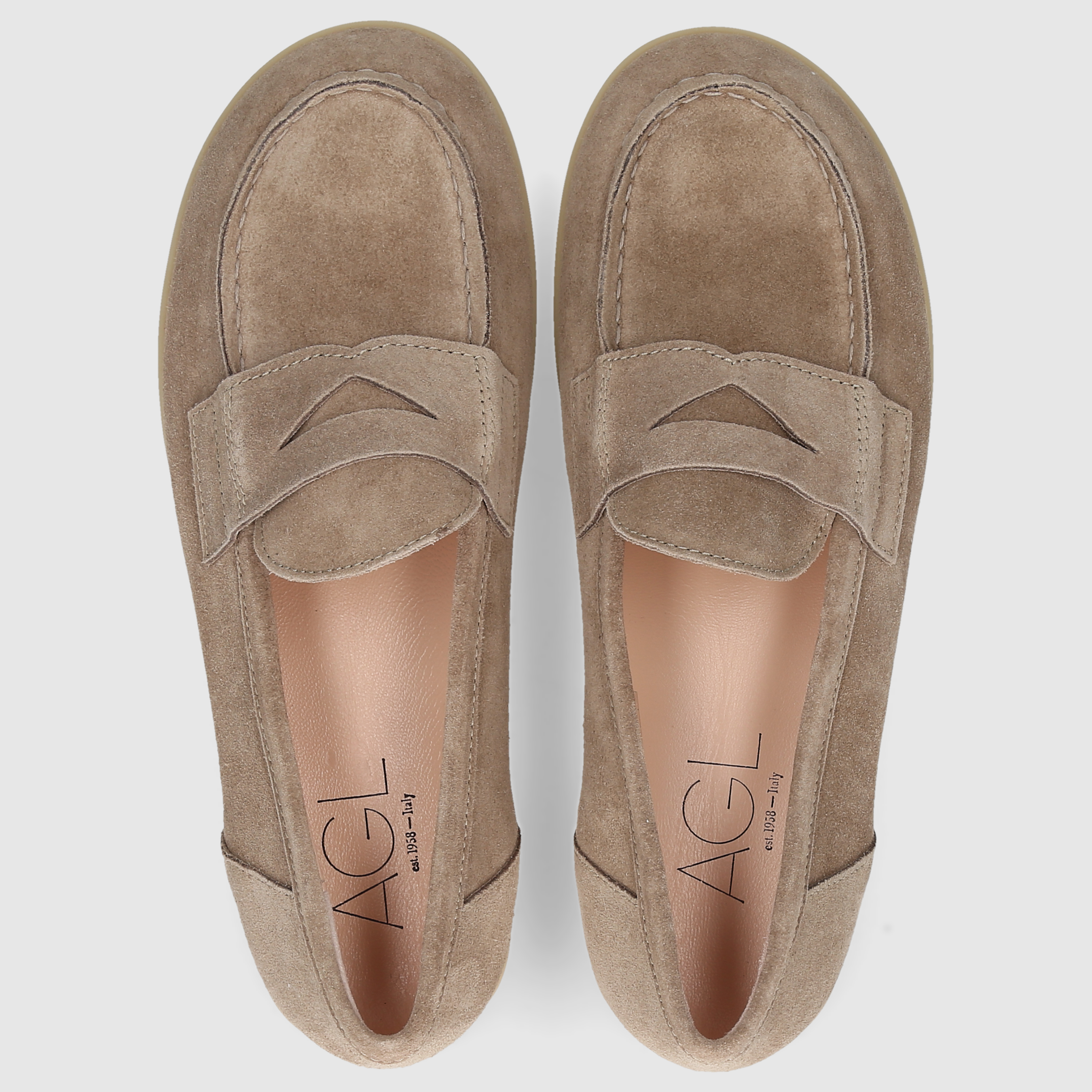 AGL Attilio Giusti Leombruni women's moccasins D839001PGWINNY0563 BEIGE