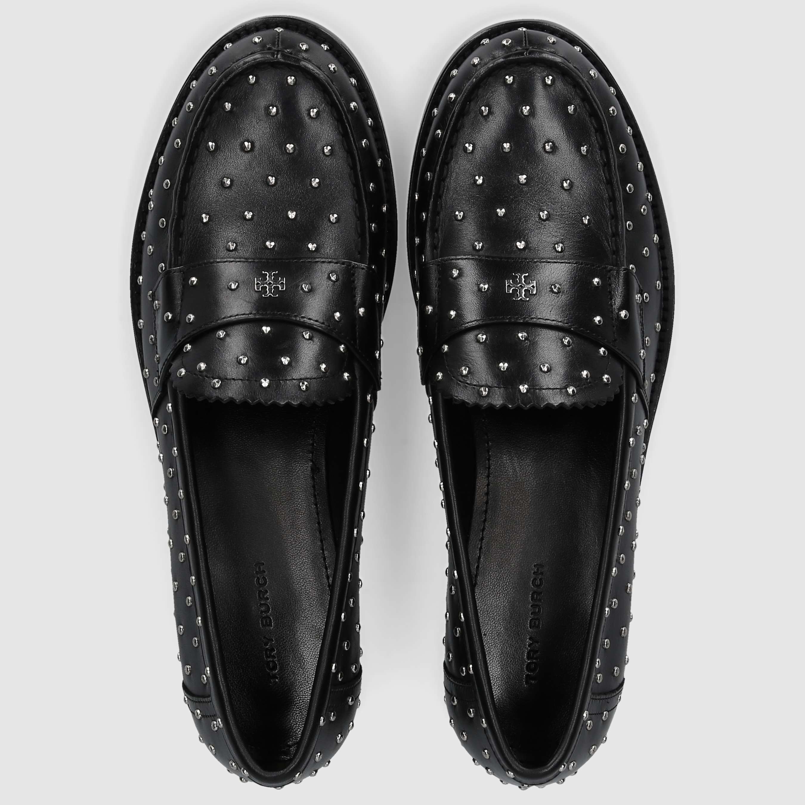 Tory Burch women's loafer 159881 calfskin studs black
