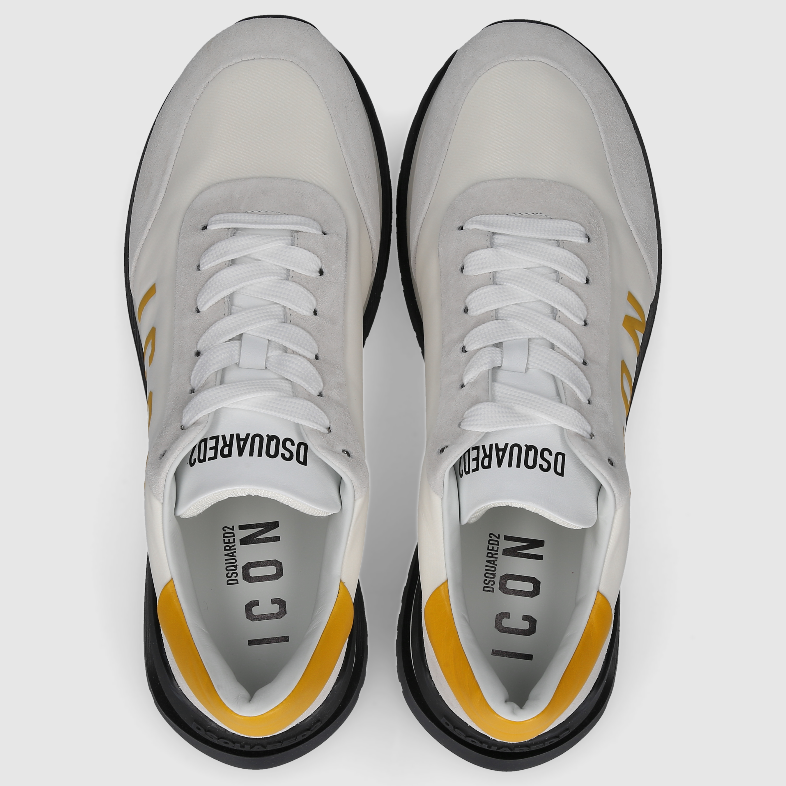 Dsquared2 Men's Sneakers SNM0417 WHITE-YELLOW