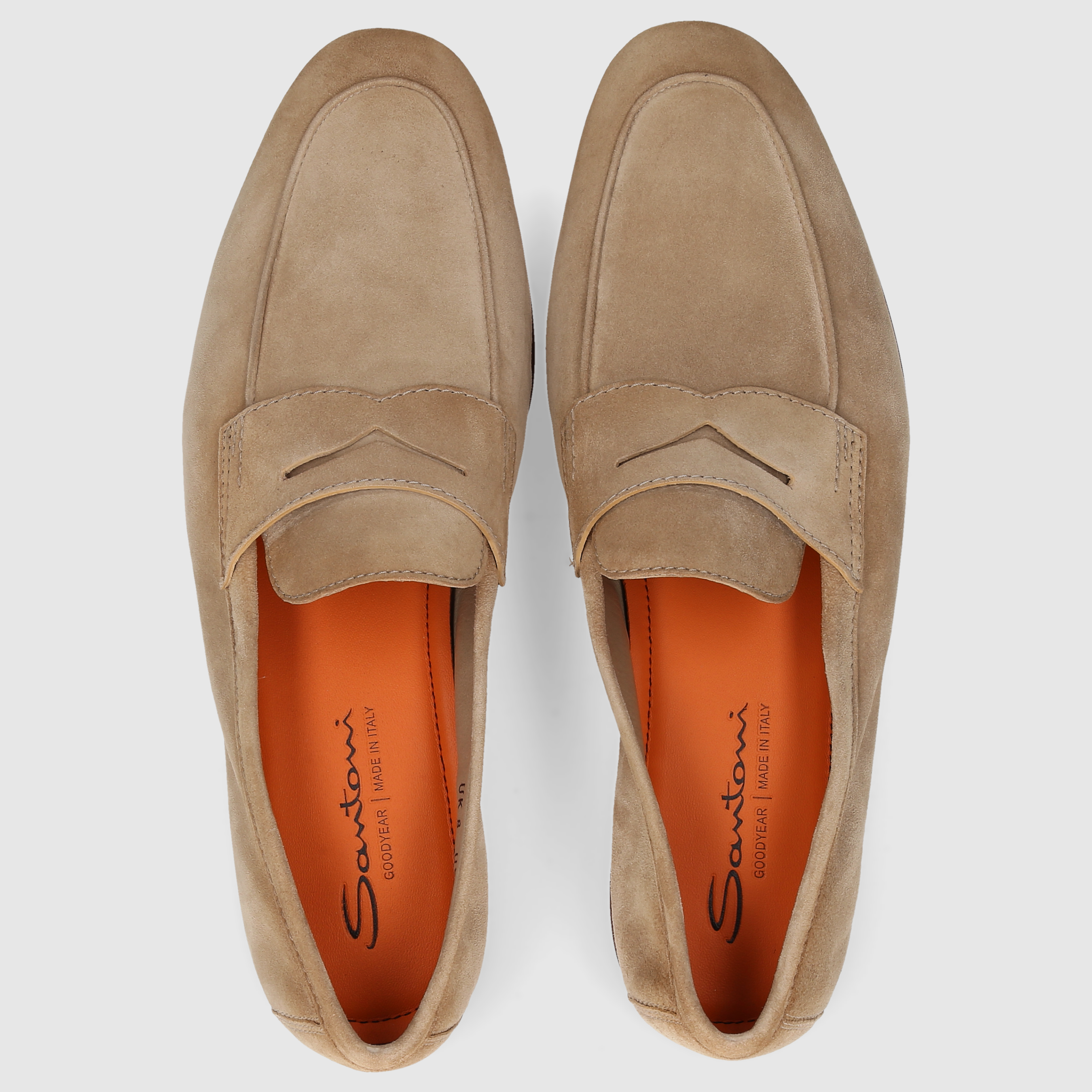 Santoni Men's Moccasins MCNC18837SA4SEAA HL BROWN
