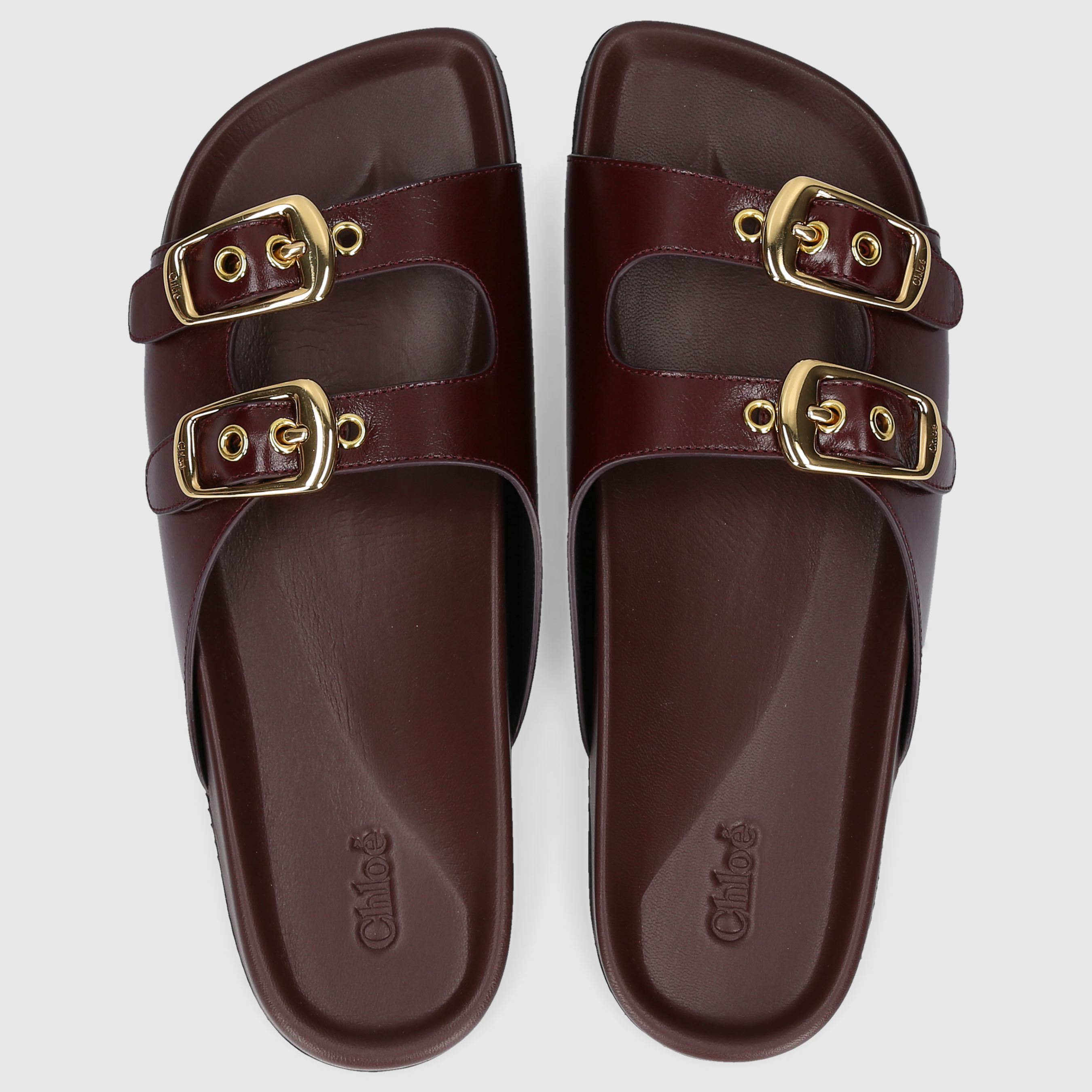 Chloé W MULES/CLOKS FLAT CHC25S08PQJ610 Red