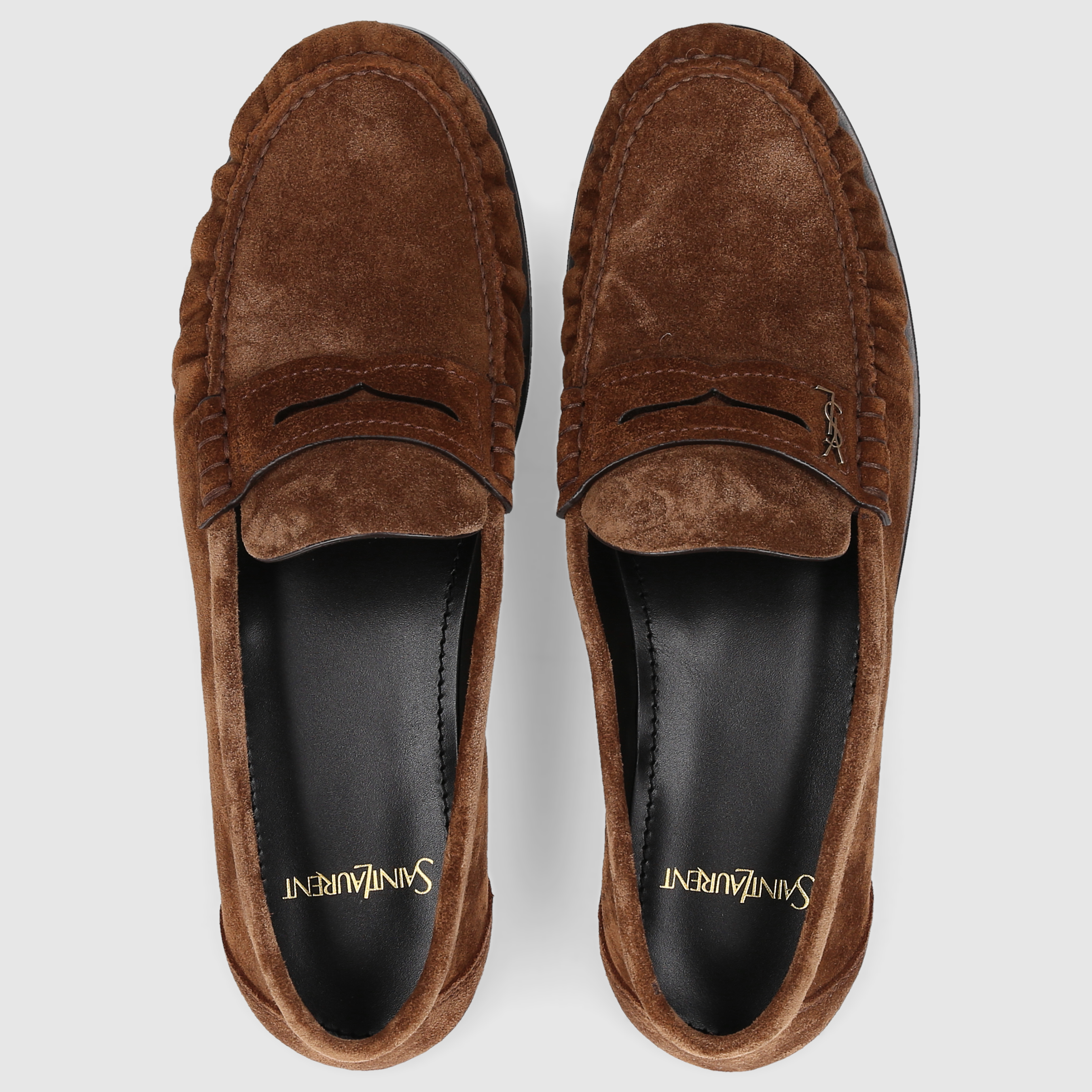 Saint Laurent W COLLEGE/LOAFERS 821114 Brown