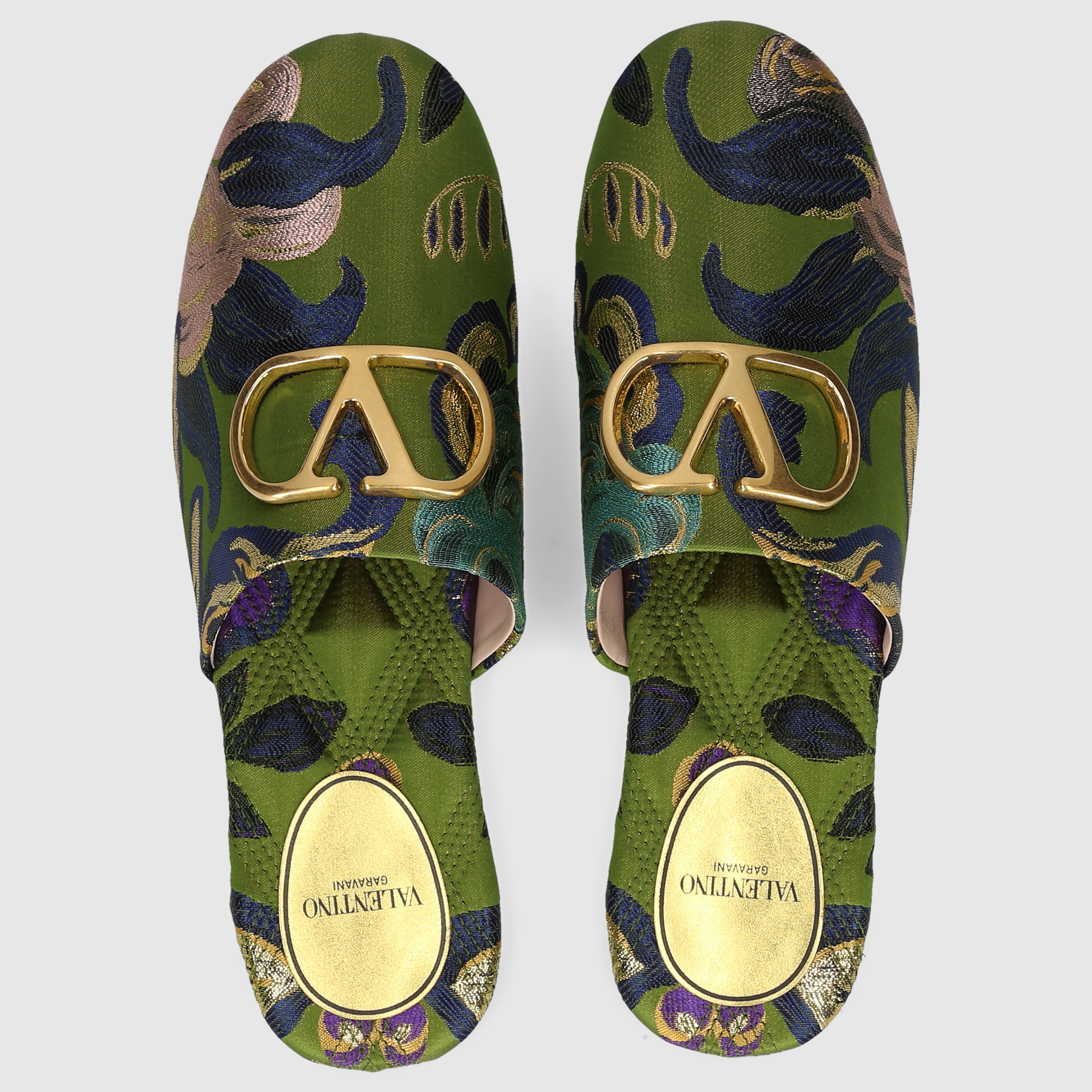 Valentino Garavani W MULES/CLOKS FLAT WS0LJ8 Green