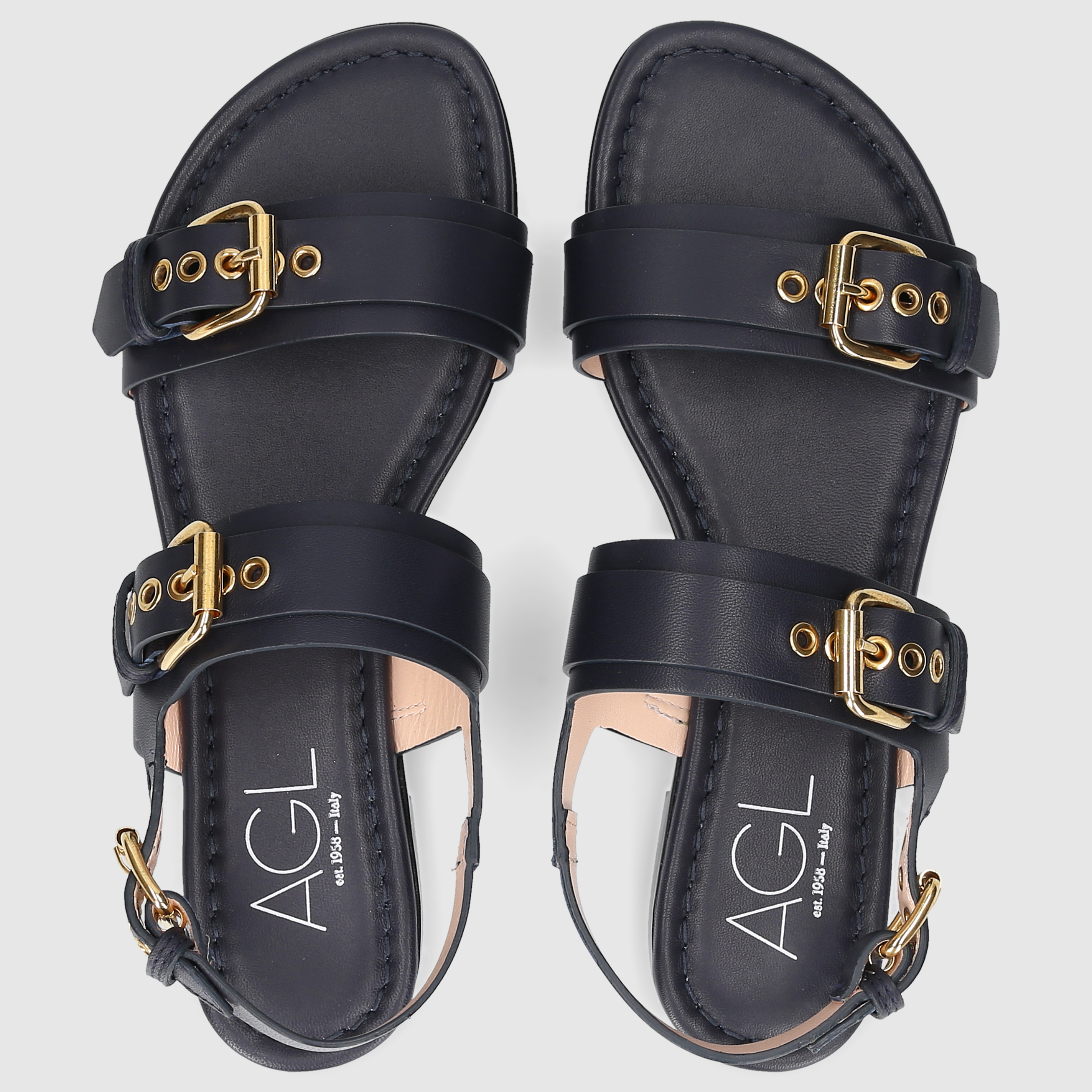 AGL Attilio Giusti Leombruni Damen Sandalen D656074PHK0521A019 DK-BLAU