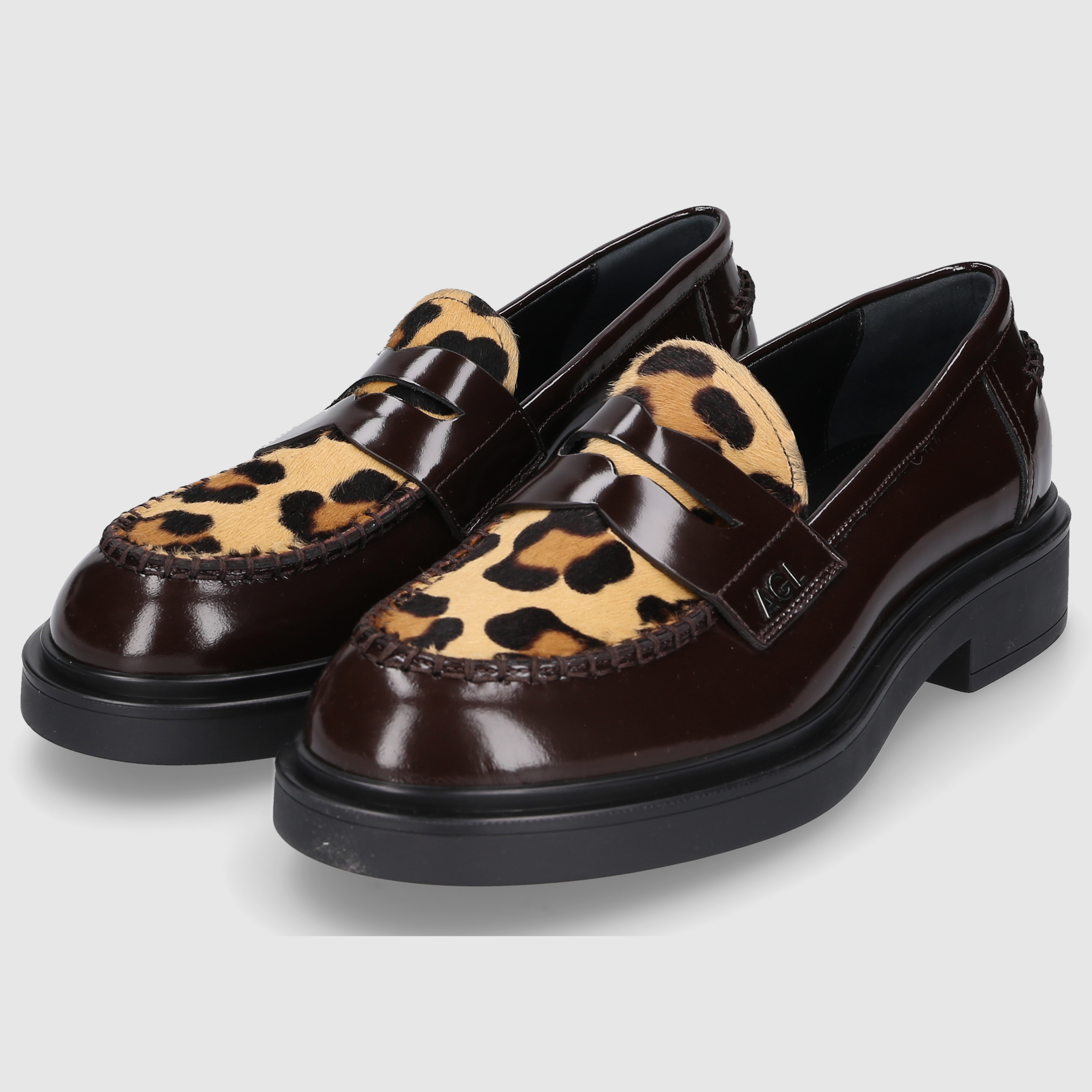 AGL Attilio Giusti Leombruni women's moccasins D835035PGK78225879 BOARD COMBI
