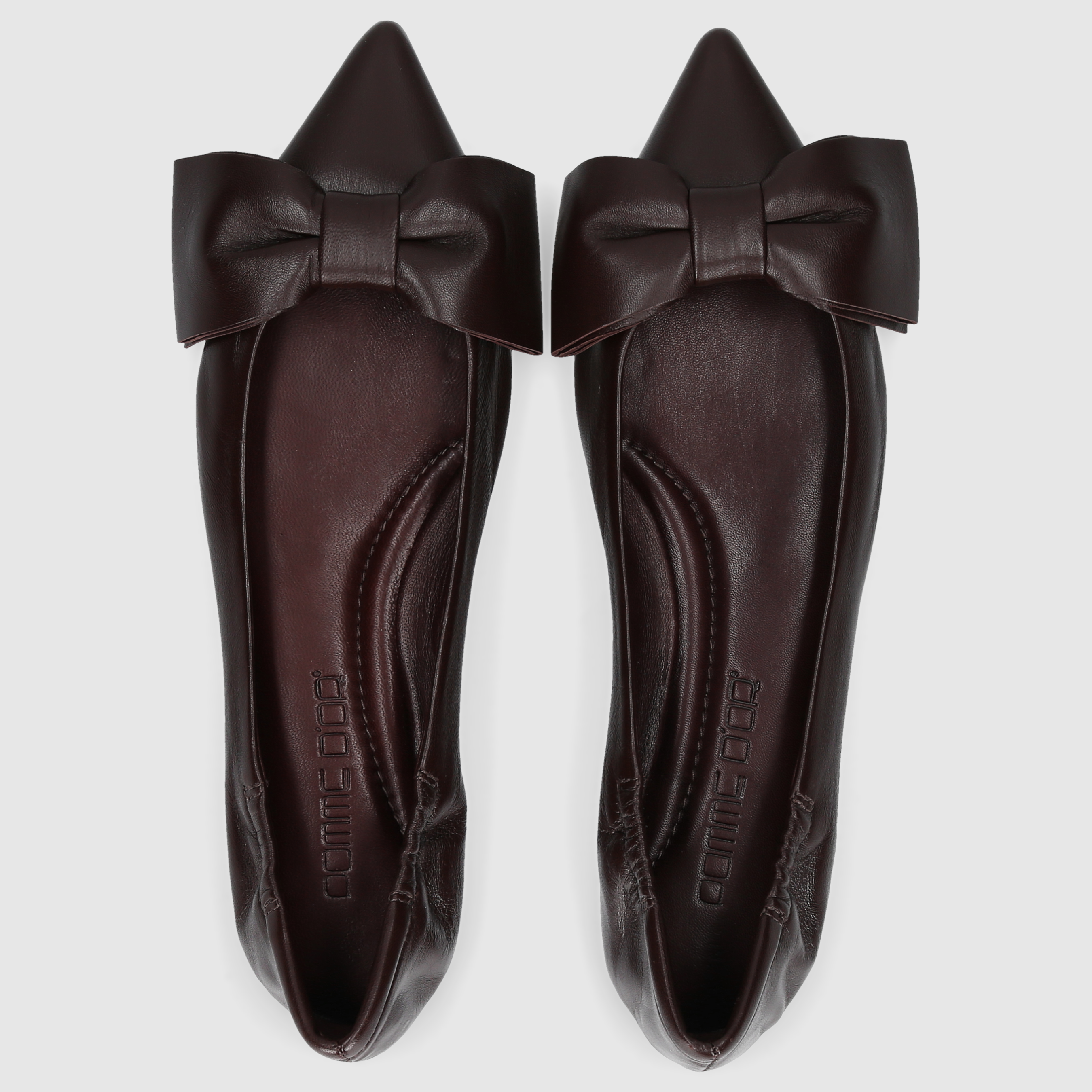 Pomme D`OR Damen Ballerinas 0798A DK-BRAUN