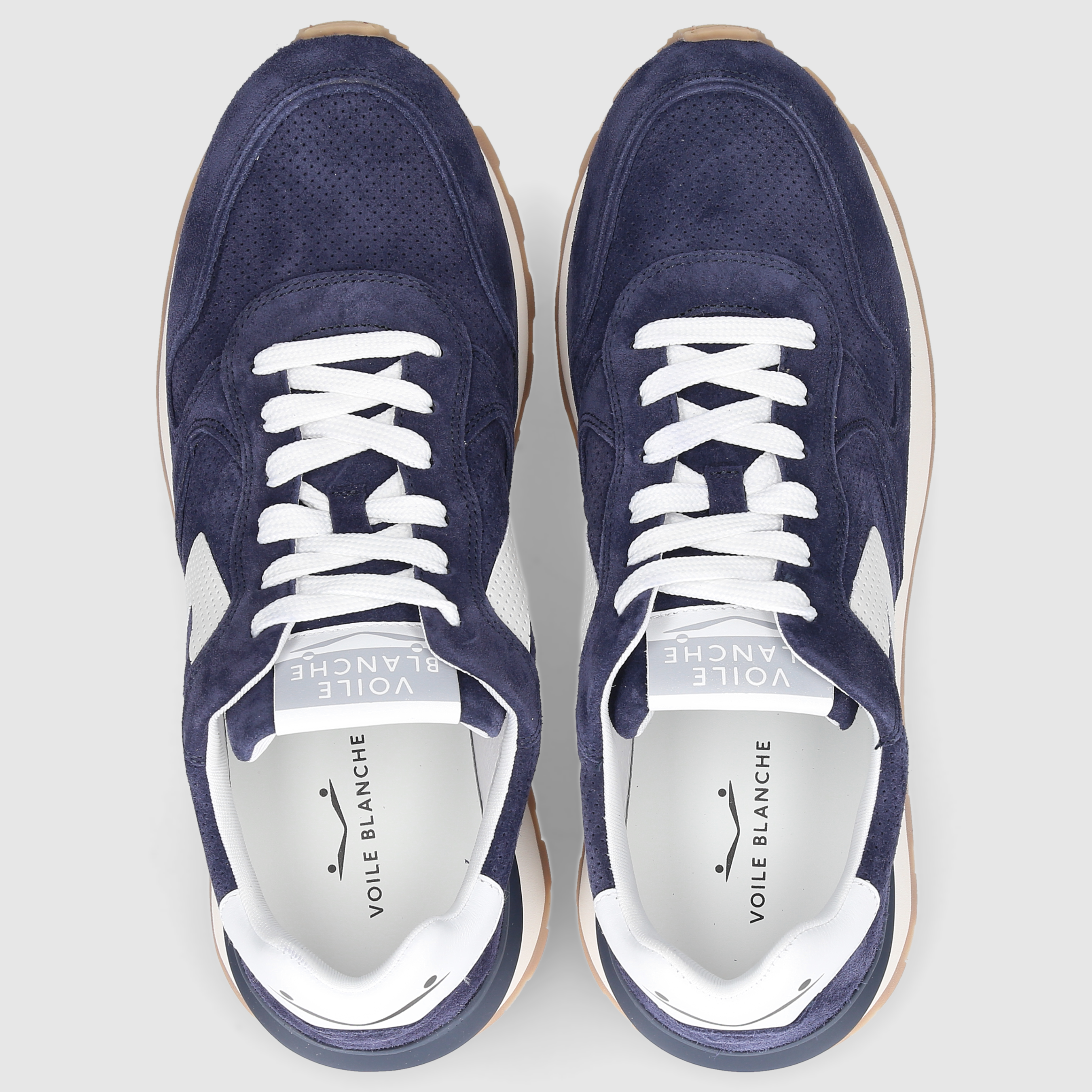 Voile Blanche Herren Sneaker PARIS BLAU-WEISS