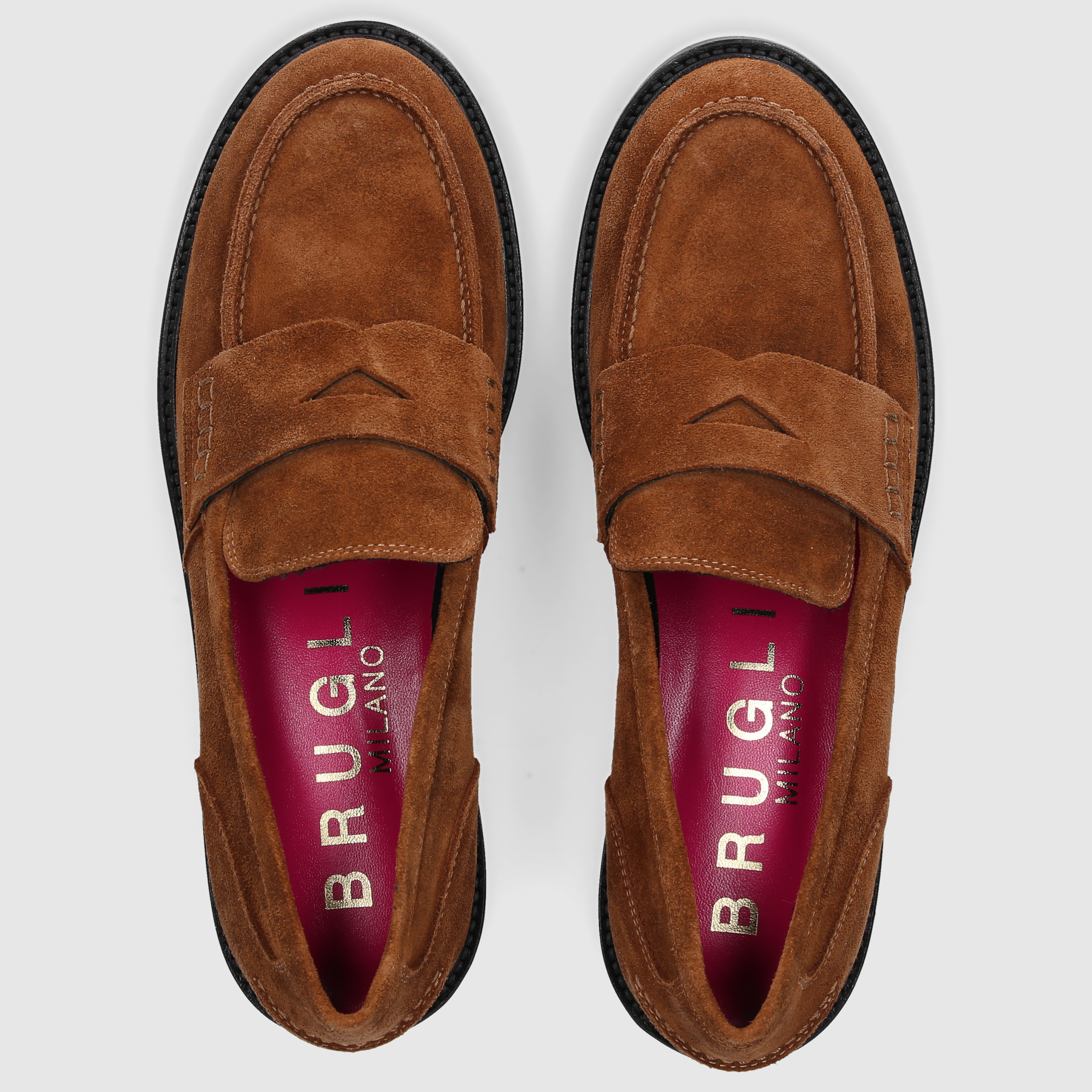 Bruglia Women's Moccasins 8978 COGNAC