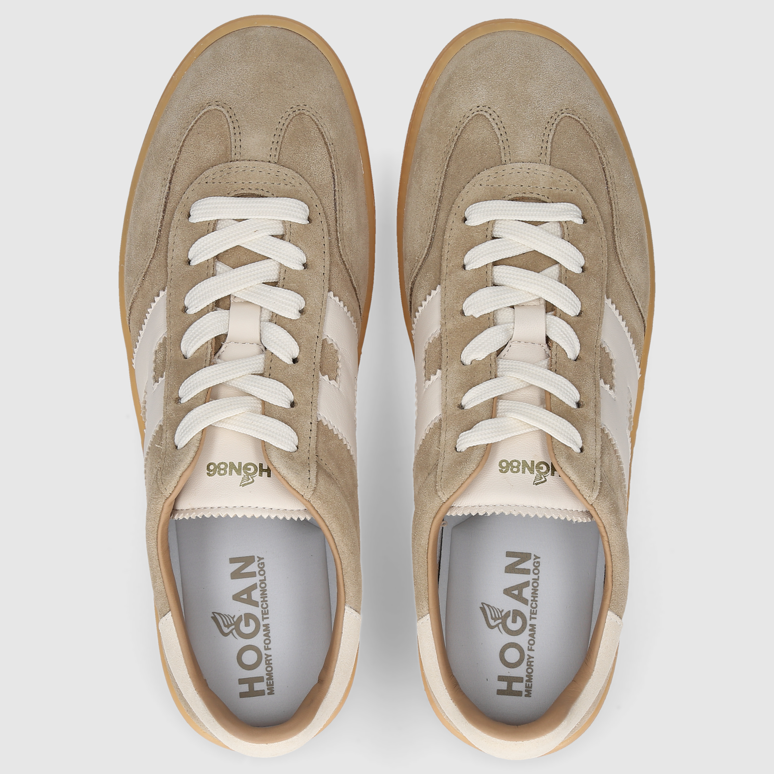 Hogan Herren Sneaker HXM6470FB60U3U9 BEIGE-ECRU